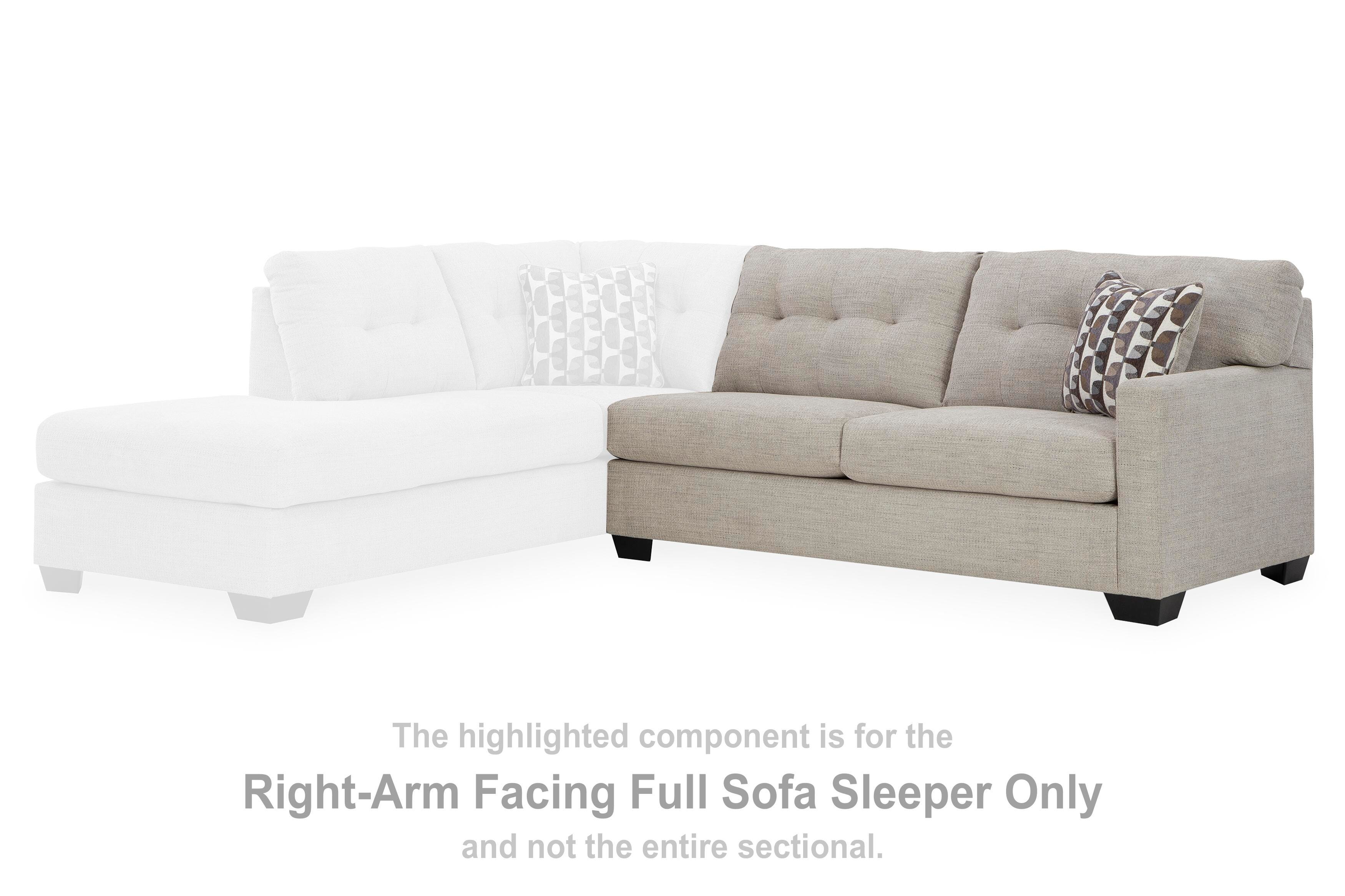Mahoney sofá cama completo con el brazo derecho de frente - image 2
