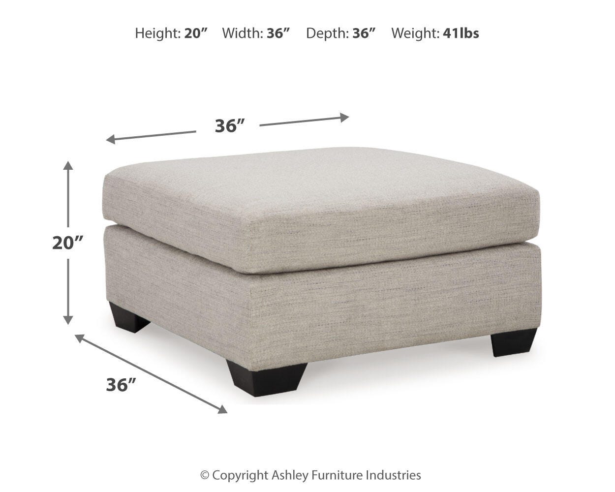 Mahoney Oversized Accent Ottoman - image 4