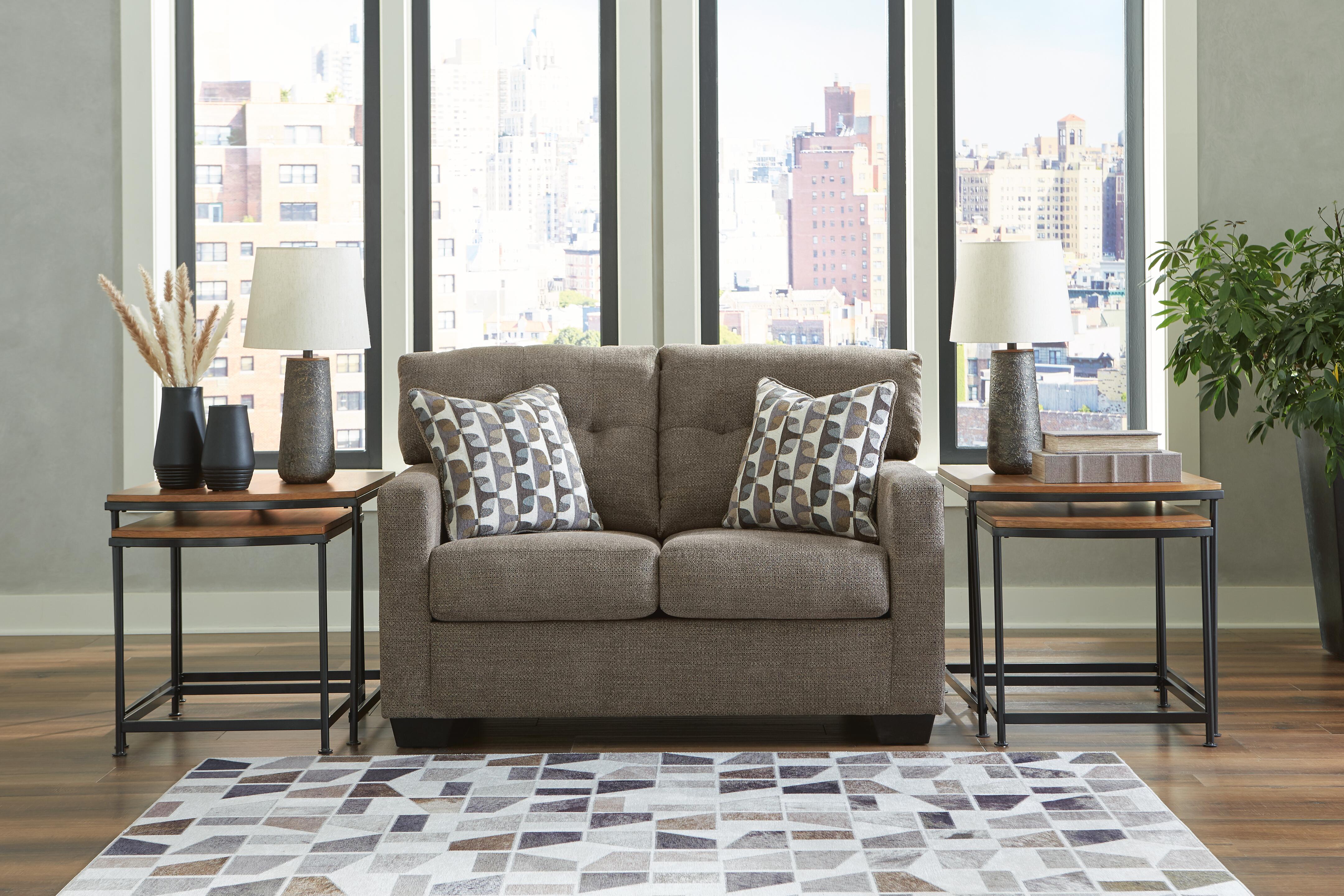 Mahoney Loveseat, Chocolate, rollover