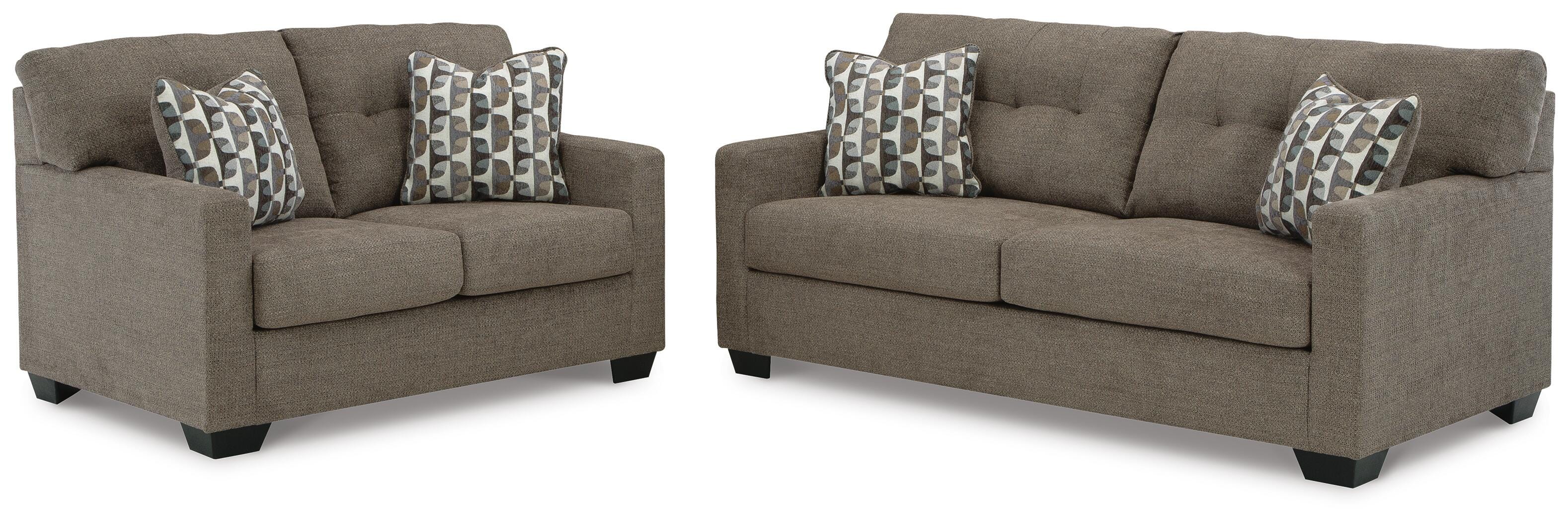Mahoney Sofa and Loveseat, Chocolate, large