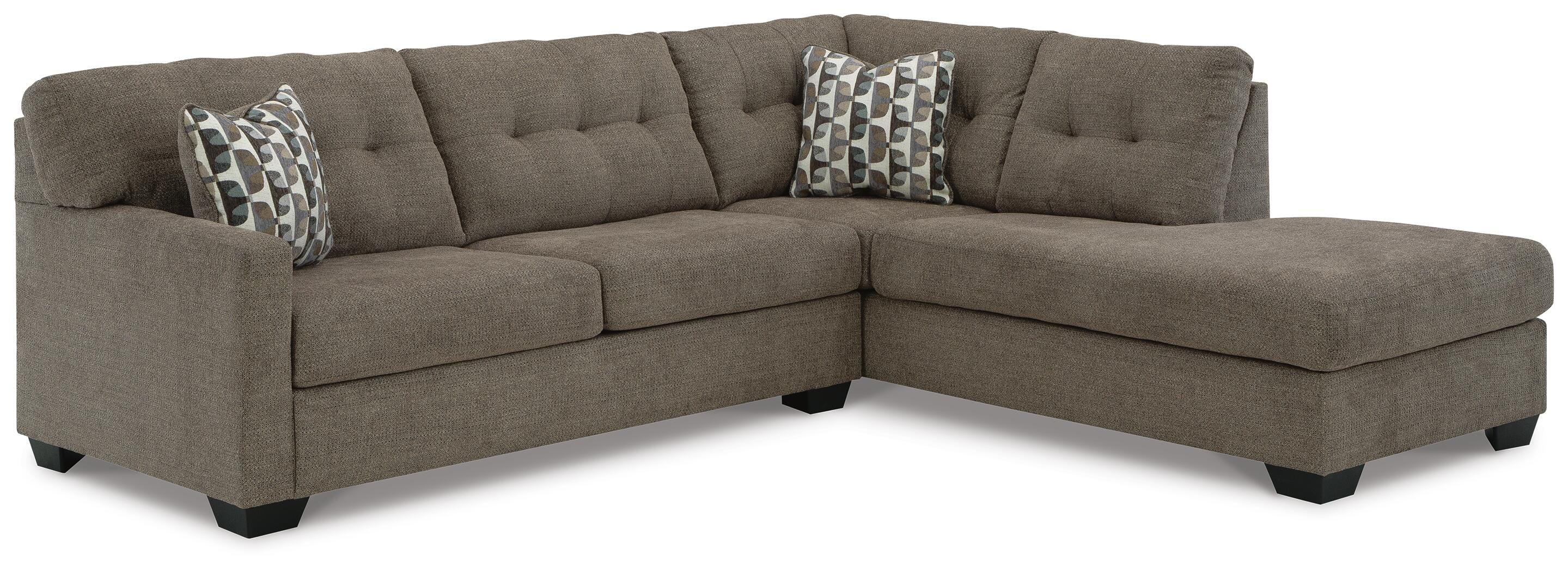 Mahoney 2-Piece Sleeper Sectional with Chaise, Chocolate, large
