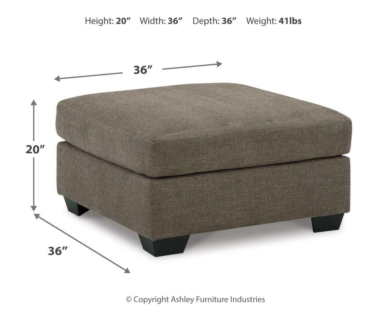 Mahoney Oversized Accent Ottoman - image 4