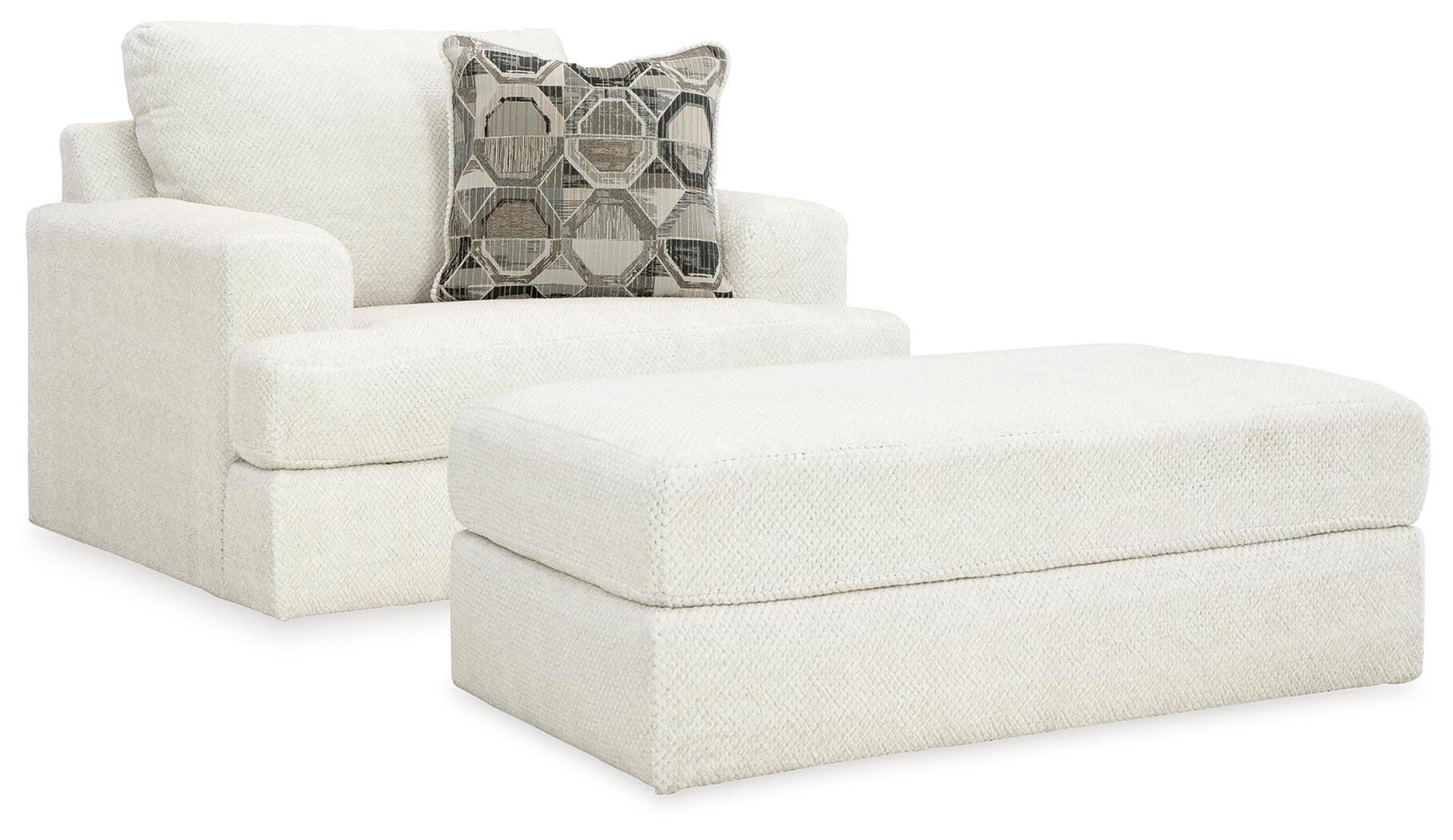 Sillón extra grande y otomana Karinne - image 2
