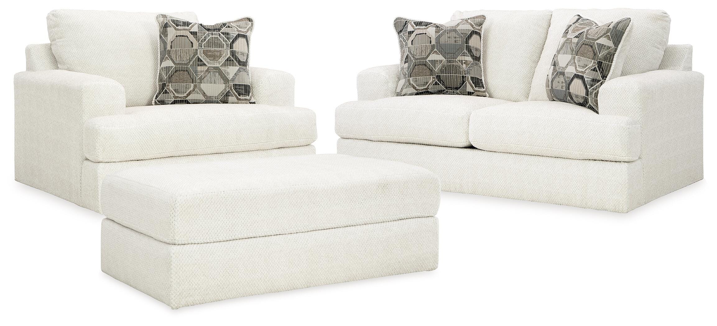 Karinne Loveseat, Oversized Chair and Accent Ottoman - image 1