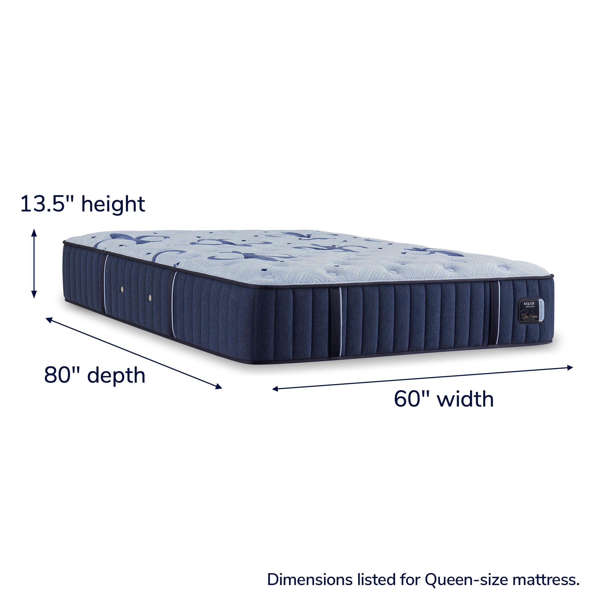 Stearns & Foster Estate Medium Tight Top King Mattress, Navy