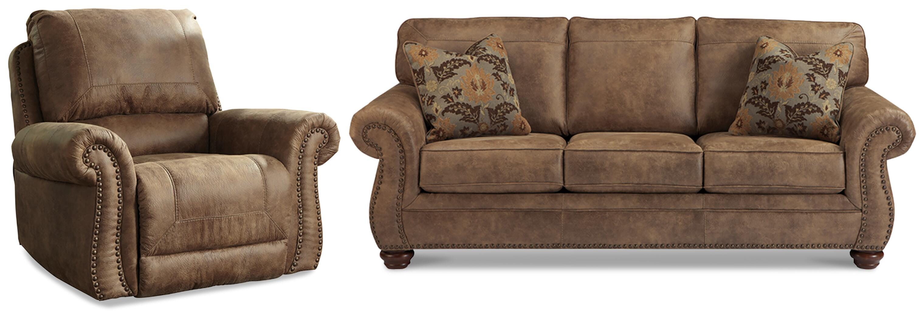 Larkinhurst Sofa and Recliner - image 1