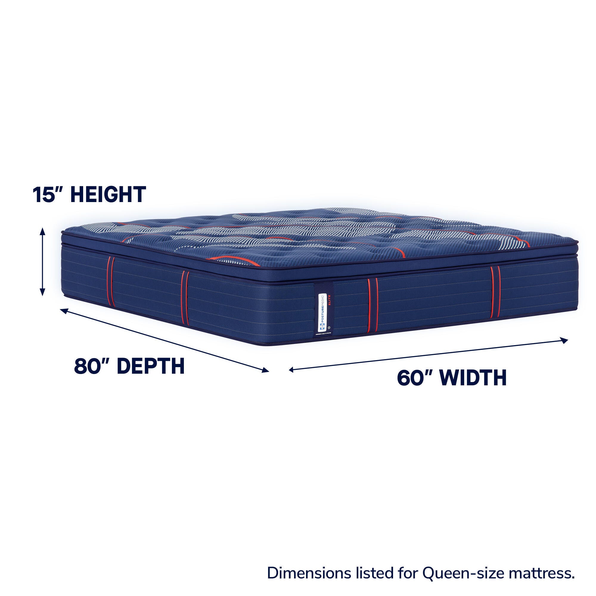 Sealy Posturepedic® Elite Albany II Soft Pillowtop Twin XL Mattress, Blue, large