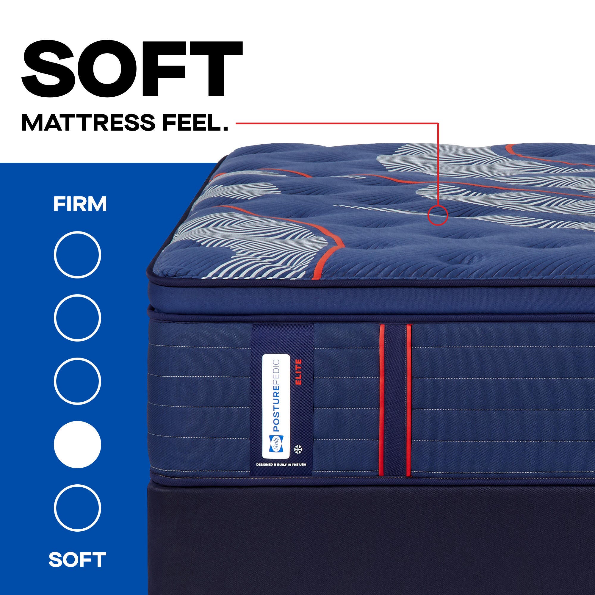 Sealy Posturepedic® Elite Albany II Soft Pillowtop Twin XL Mattress, Blue, large