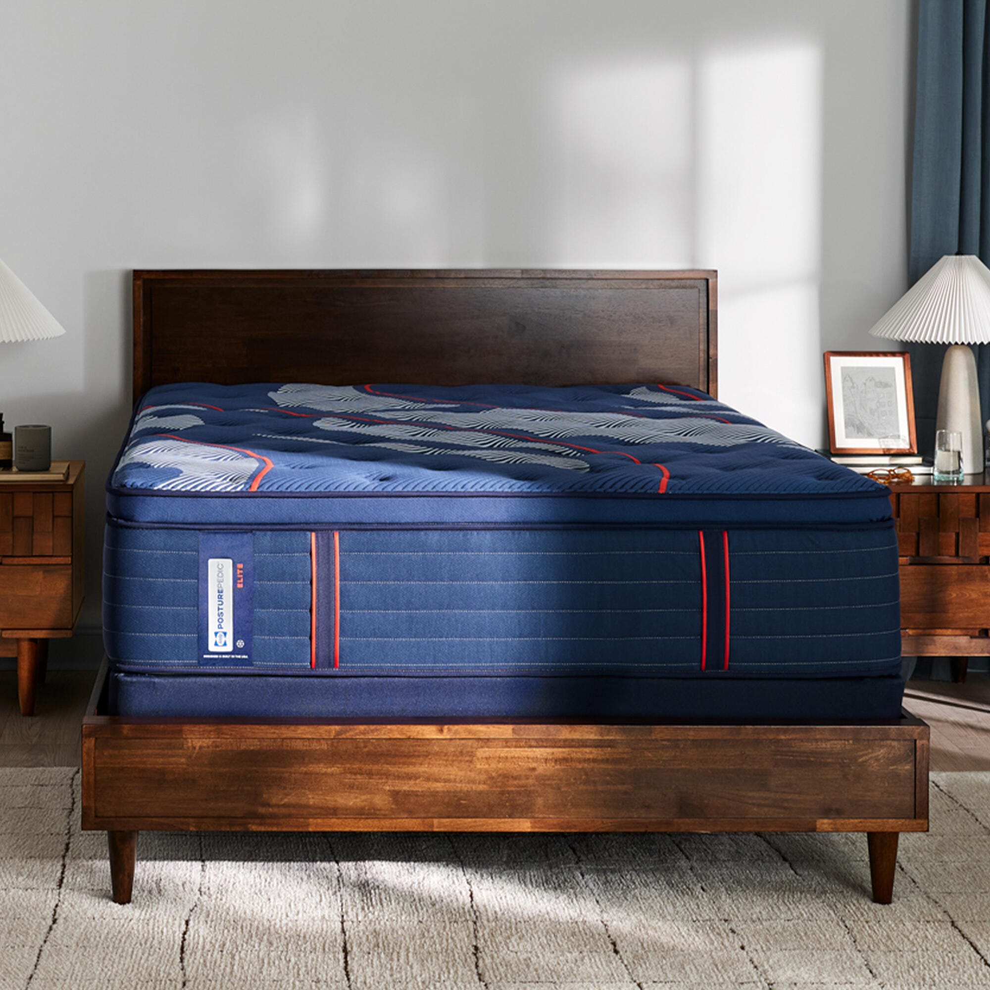 Sealy Posturepedic&reg; Elite Split California King Mattress, Blue, large