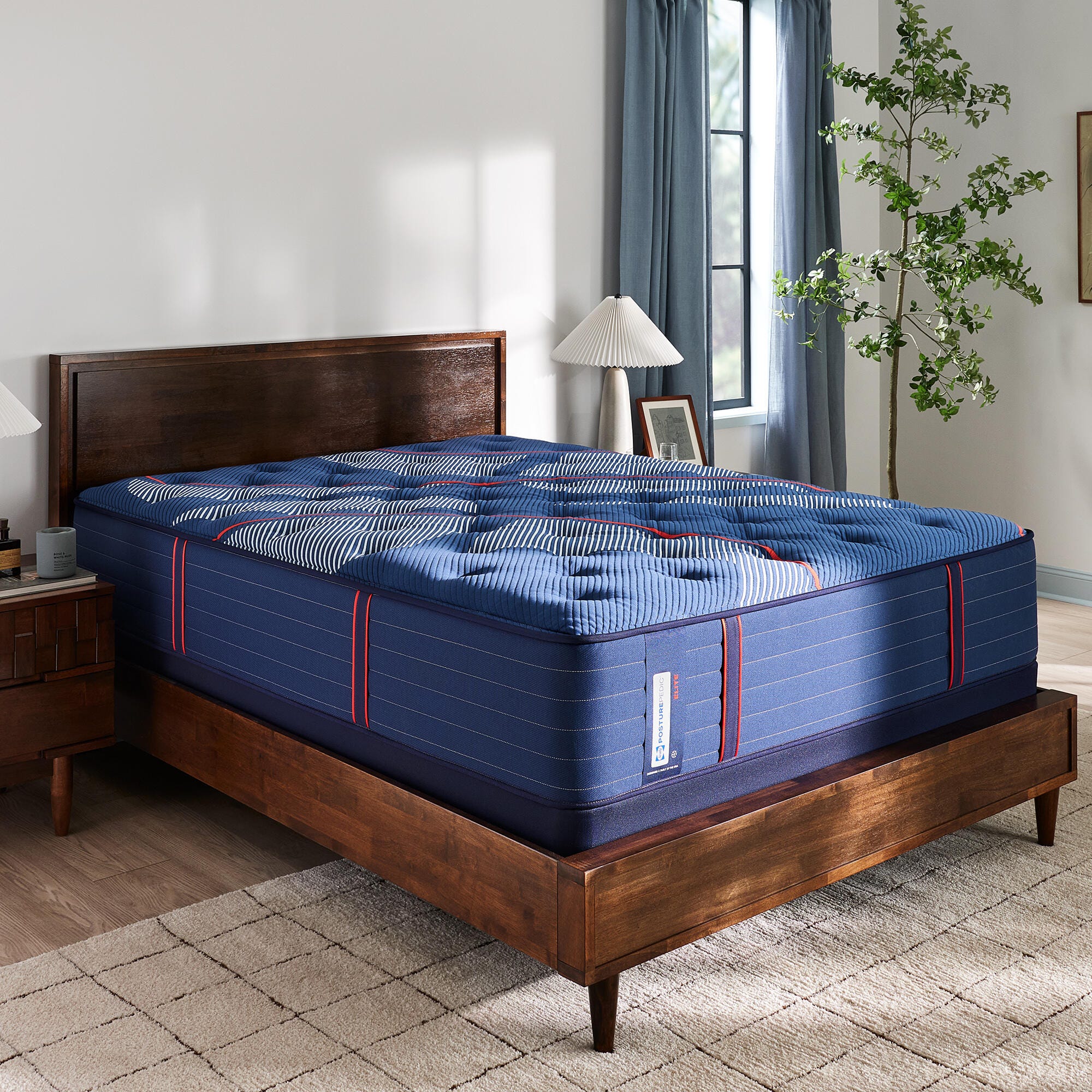 Sealy Posturepedic&reg; Elite Split California King Mattress, Blue, large