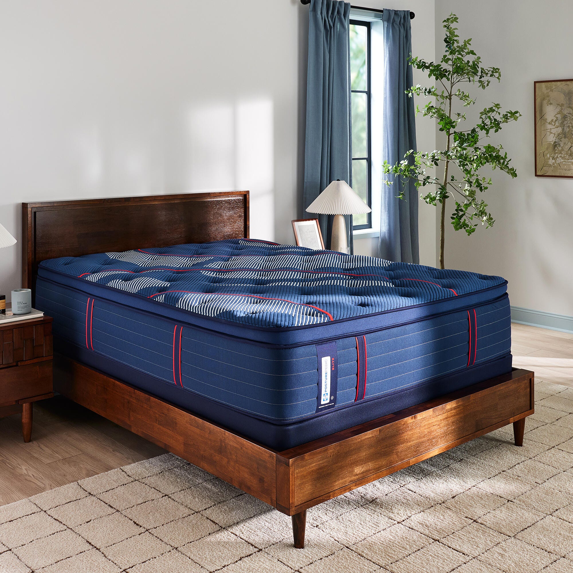 Sealy Posturepedic&reg; Elite Split California King Mattress, Blue, large