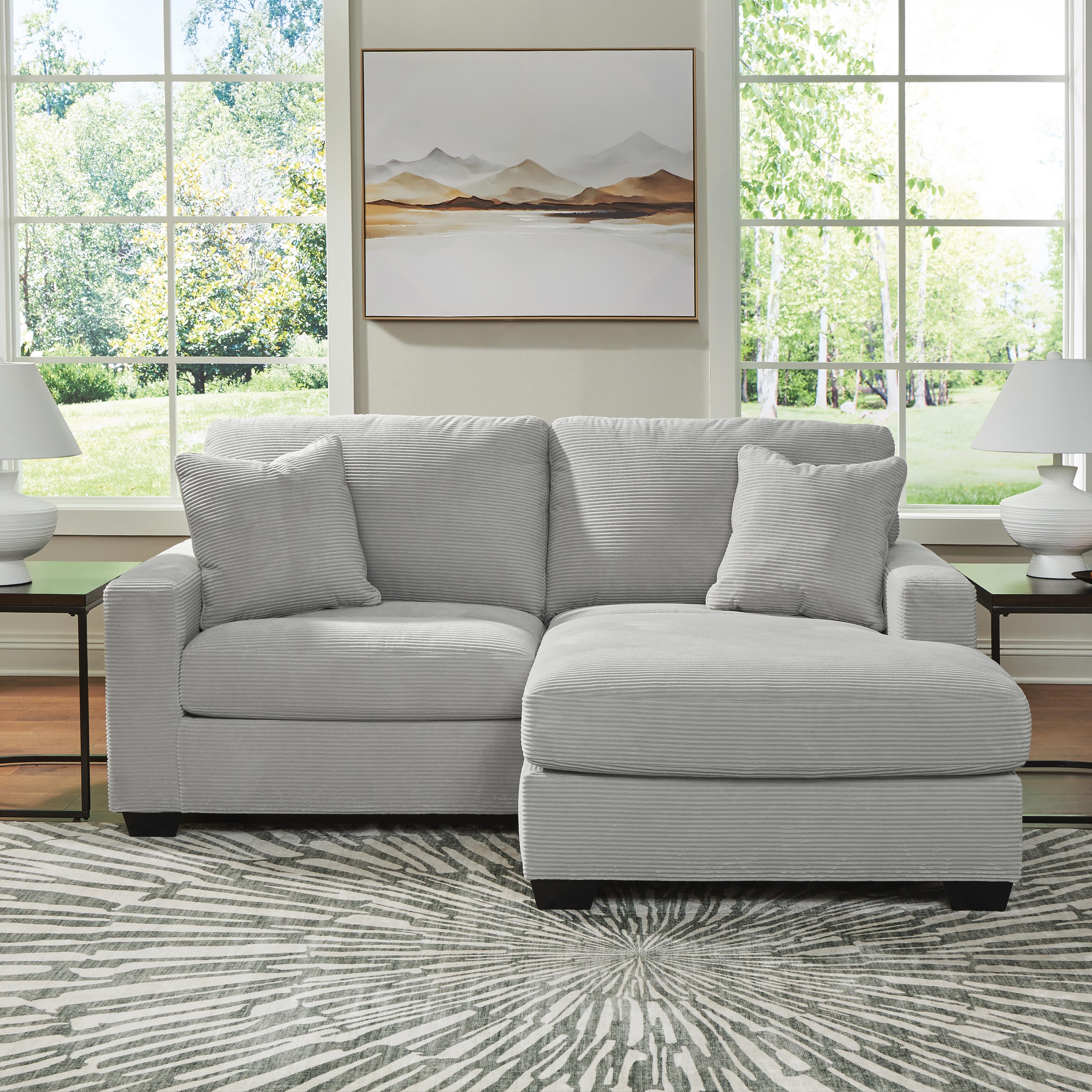Amesley Sofa Chaise, Smoke, large