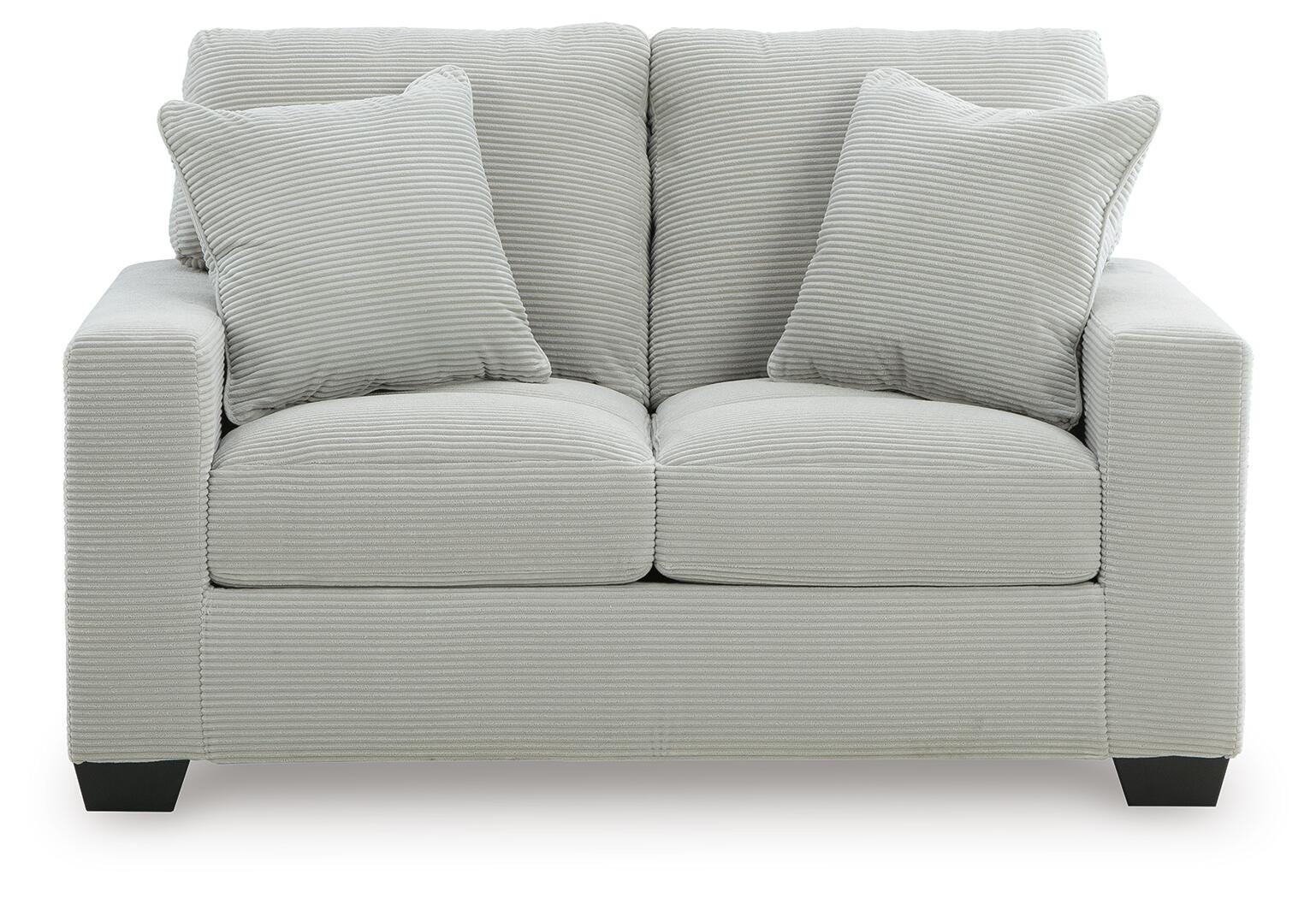 Amesley Loveseat, Smoke, large