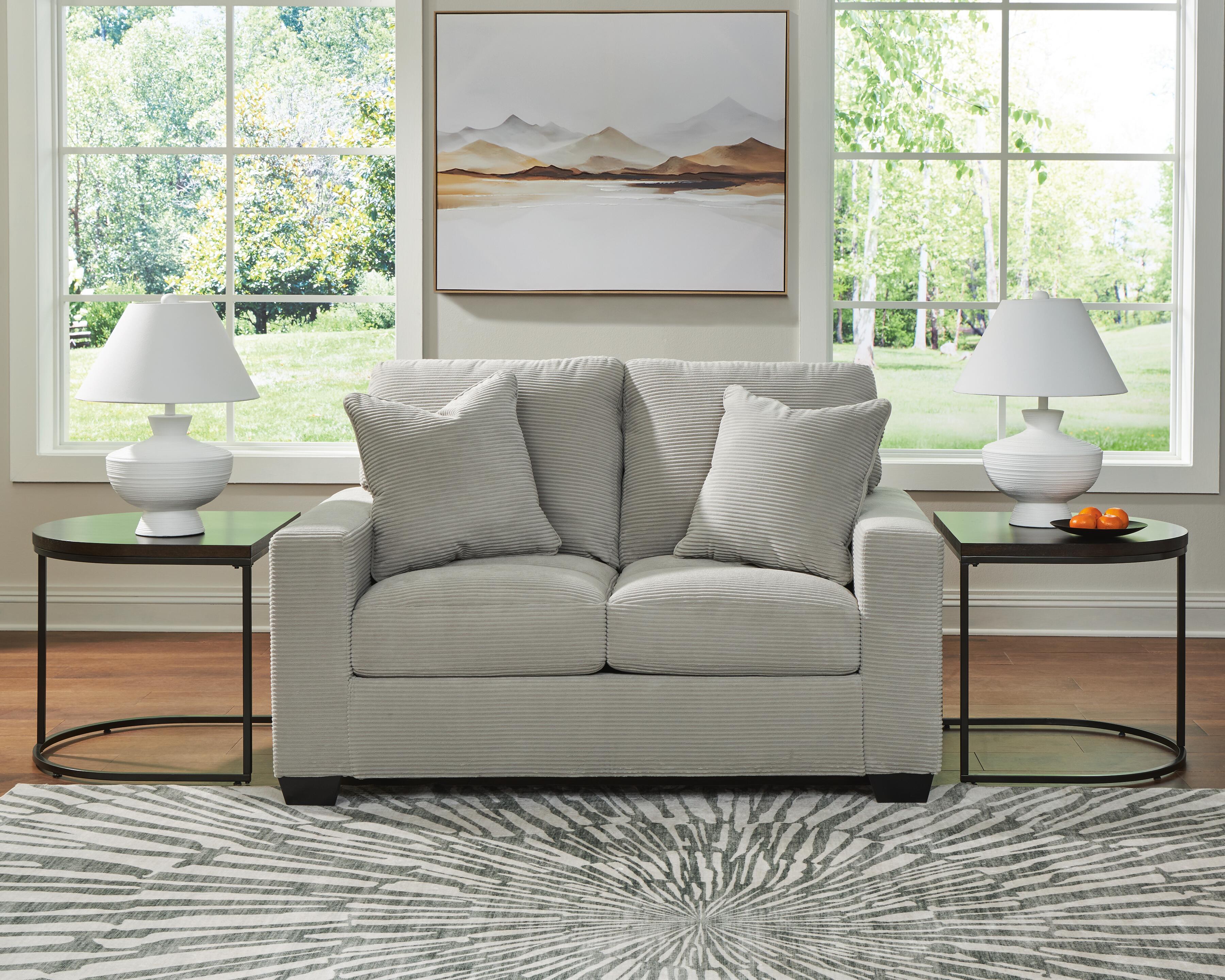 Amesley Sofa and Loveseat, Smoke, large