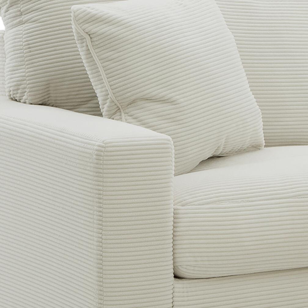 Amesley Sofa Chaise, Ivory, large