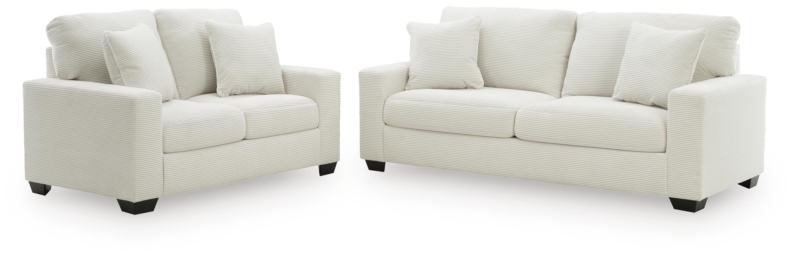 Amesley Sofa and Loveseat, Ivory, large
