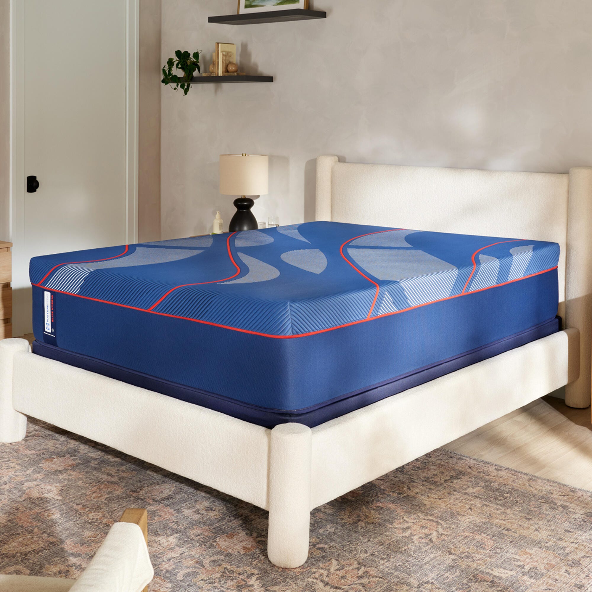 Sealy Posturepedic&reg; Elite Split California King Mattress, Blue, large