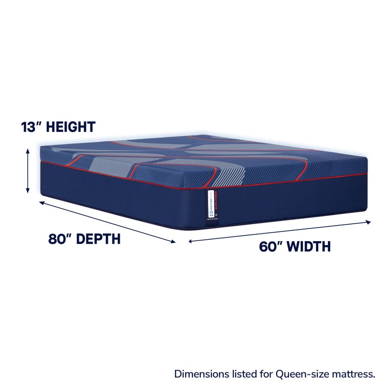 Sealy Posturepedic® Elite Albany II Hybrid Medium King Mattress, Blue