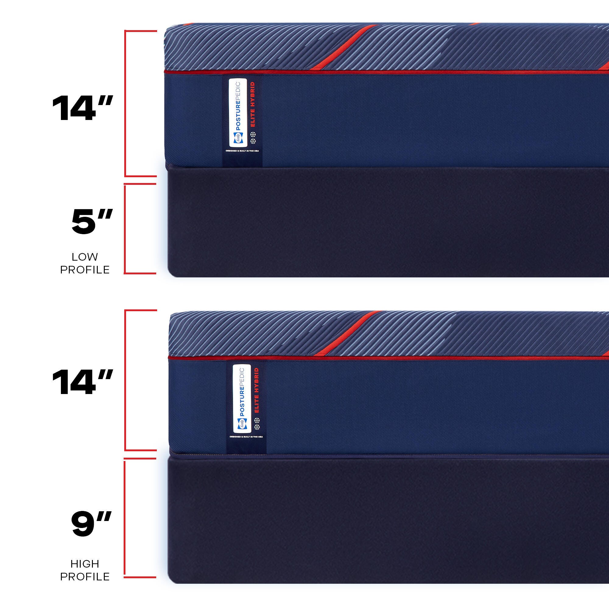 Sealy Posturepedic® Elite High Point II Hybrid Firm King Mattress, Blue, large