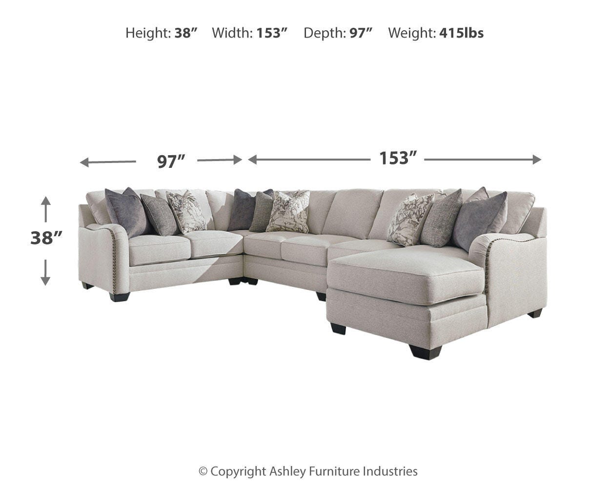Dellara 5-Piece Sectional with Chaise - image 3