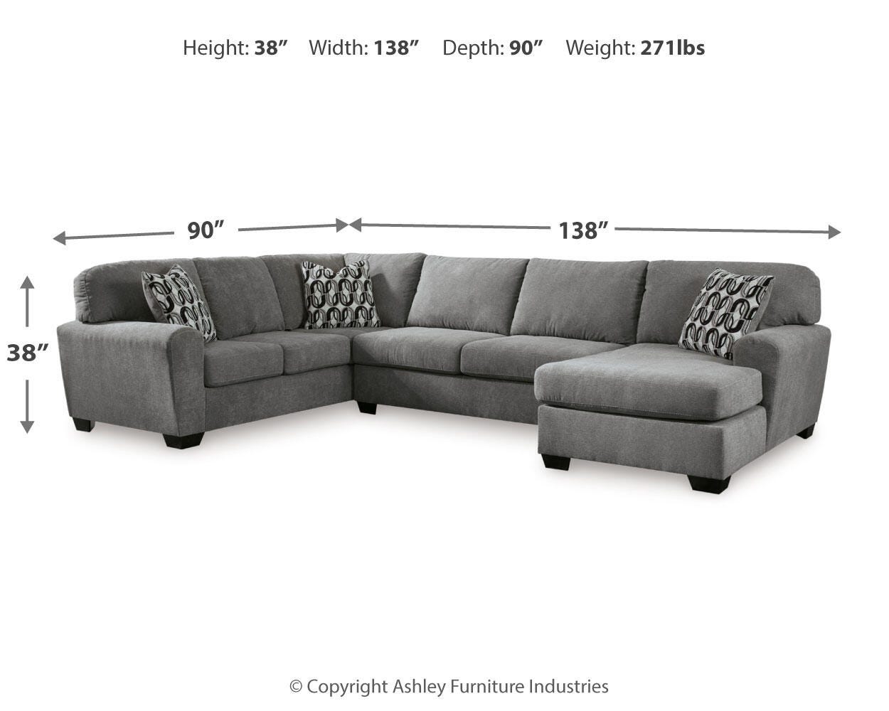 Birkdale Court 3-Piece Sectional with Chaise - image 6