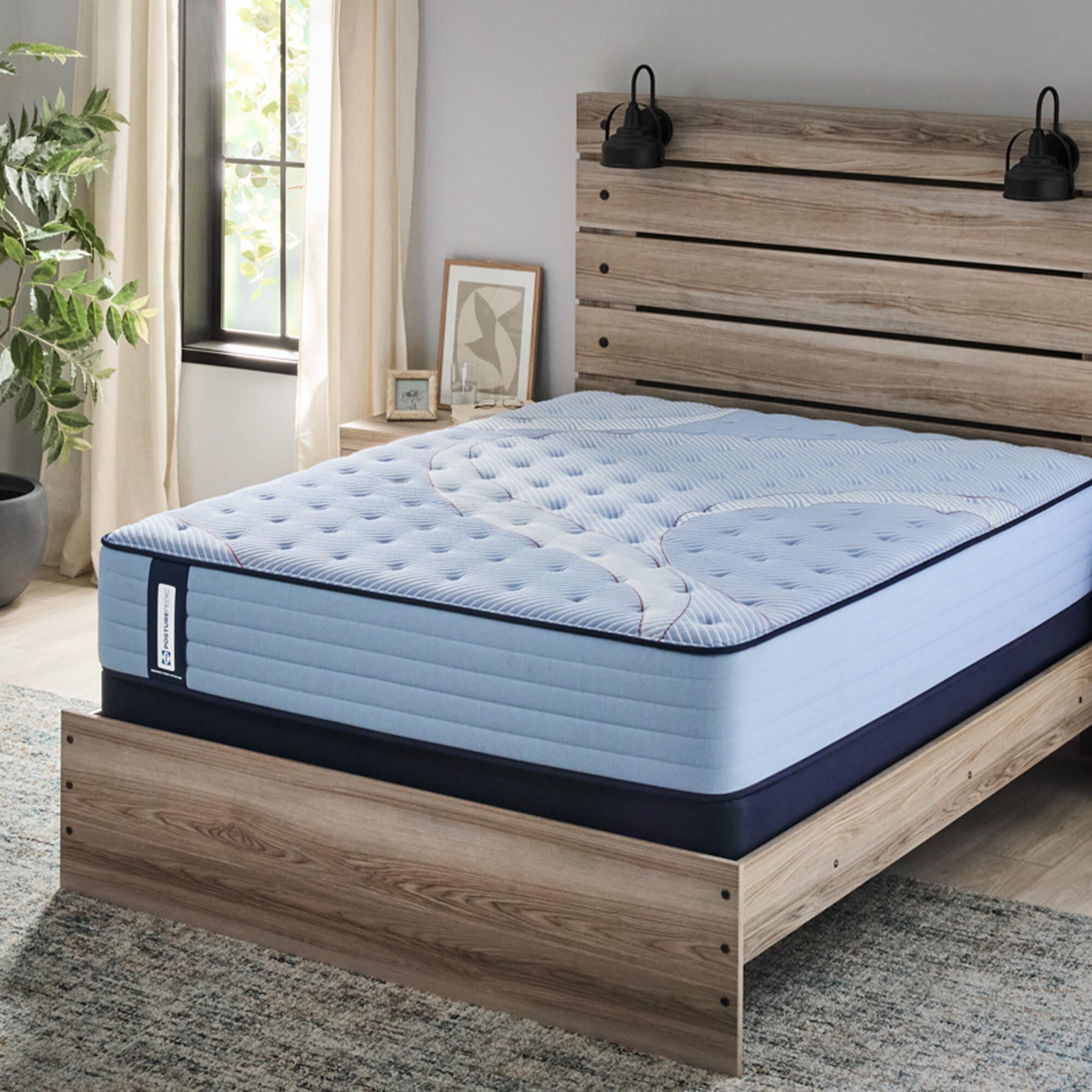Sealy Posturepedic&reg; Split California King Mattress, Blue, large