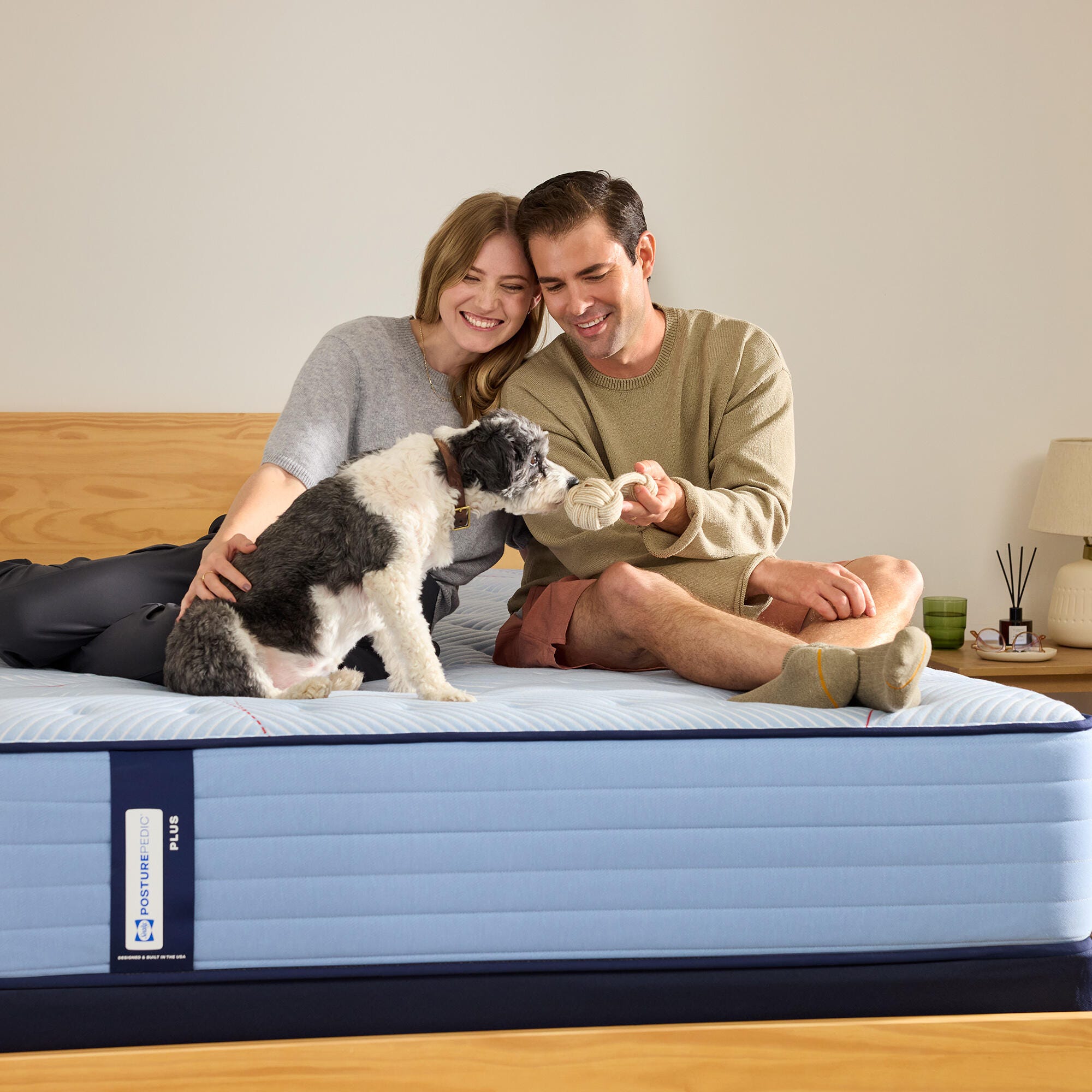 Sealy Posturepedic&reg; Plus Split California King Mattress, Blue, large