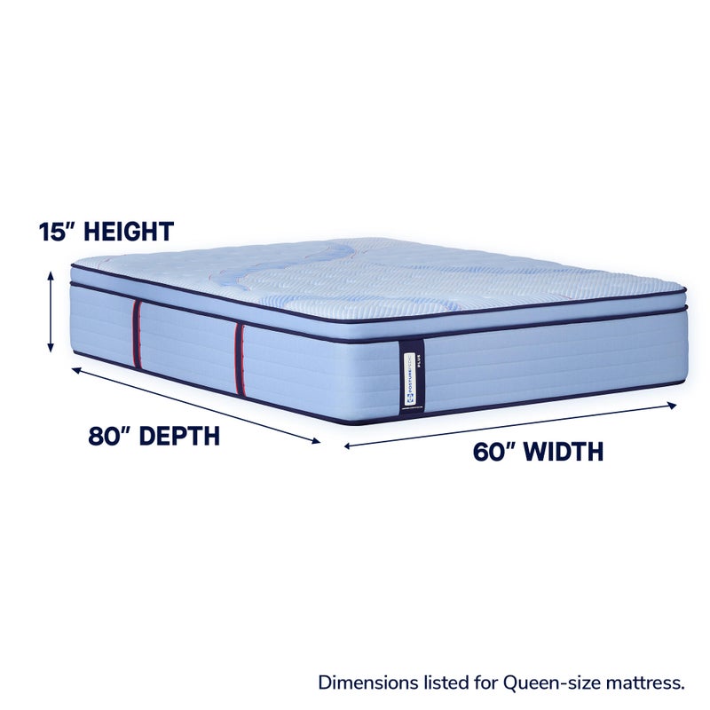 Sealy Posturepedic® Plus Ellie Lane Medium Pillowtop Queen Mattress, Blue