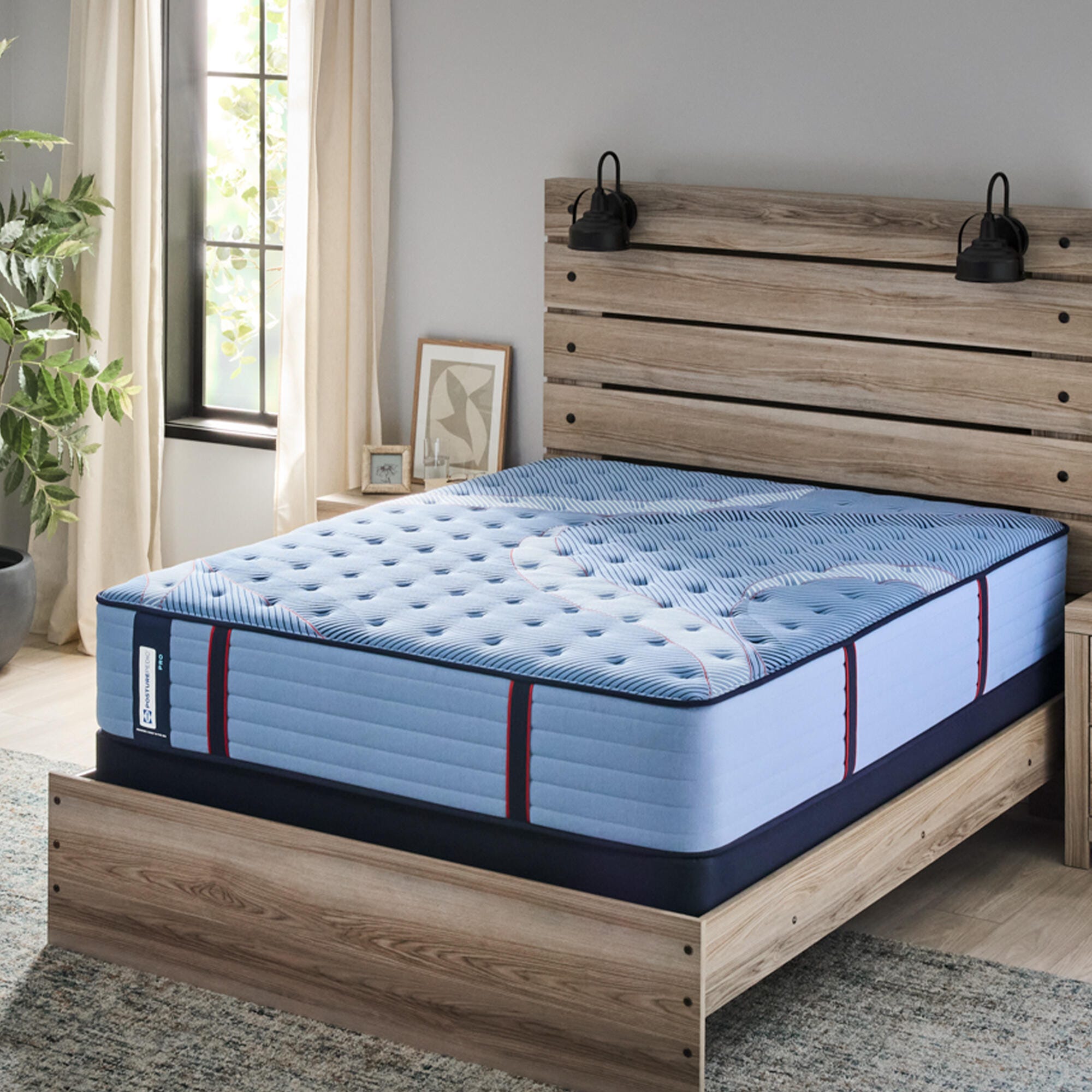 Sealy Posturepedic&reg; Pro Split California King Mattress, Blue, large