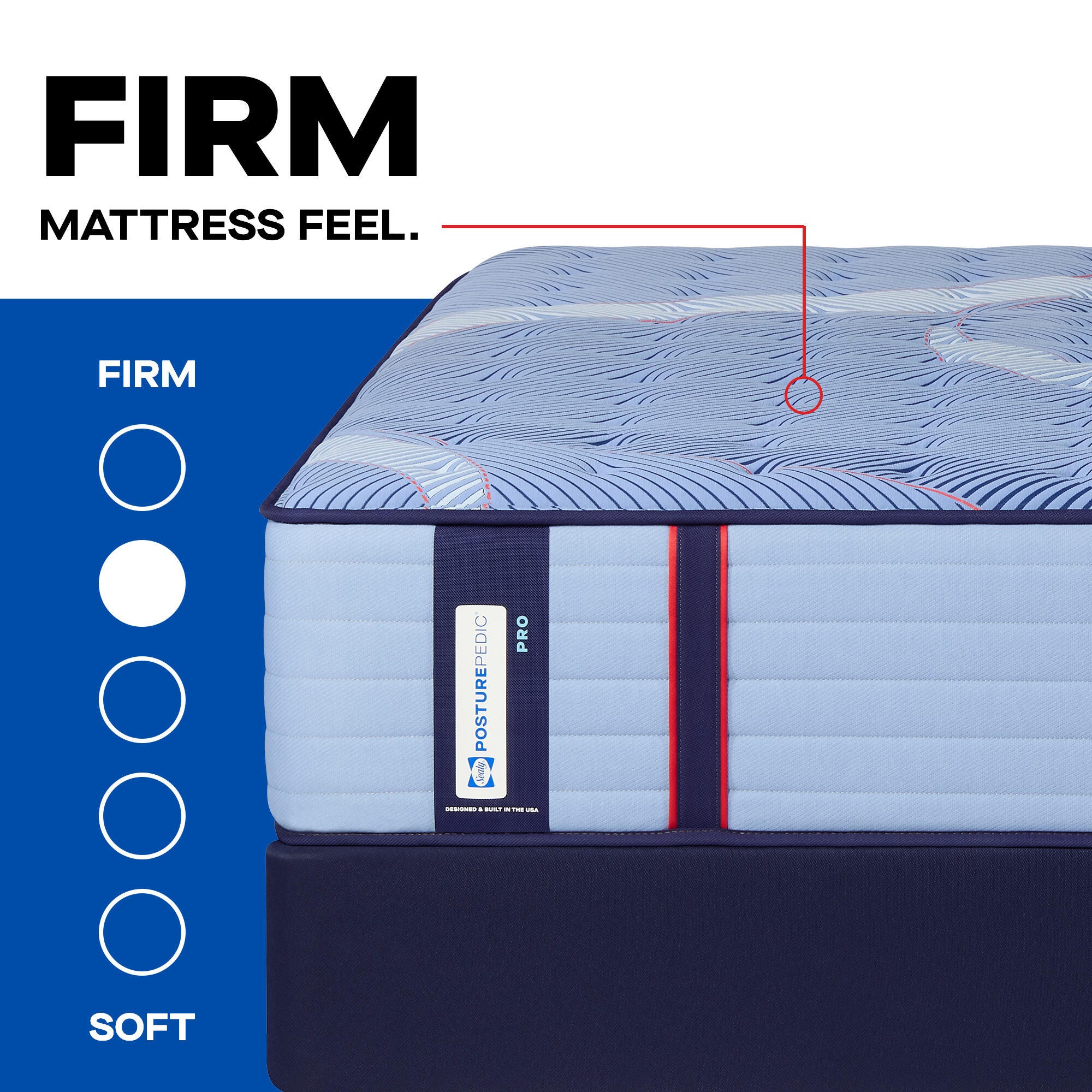 Sealy Posturepedic® Pro Golden Grove Firm Full Mattress, Blue, large