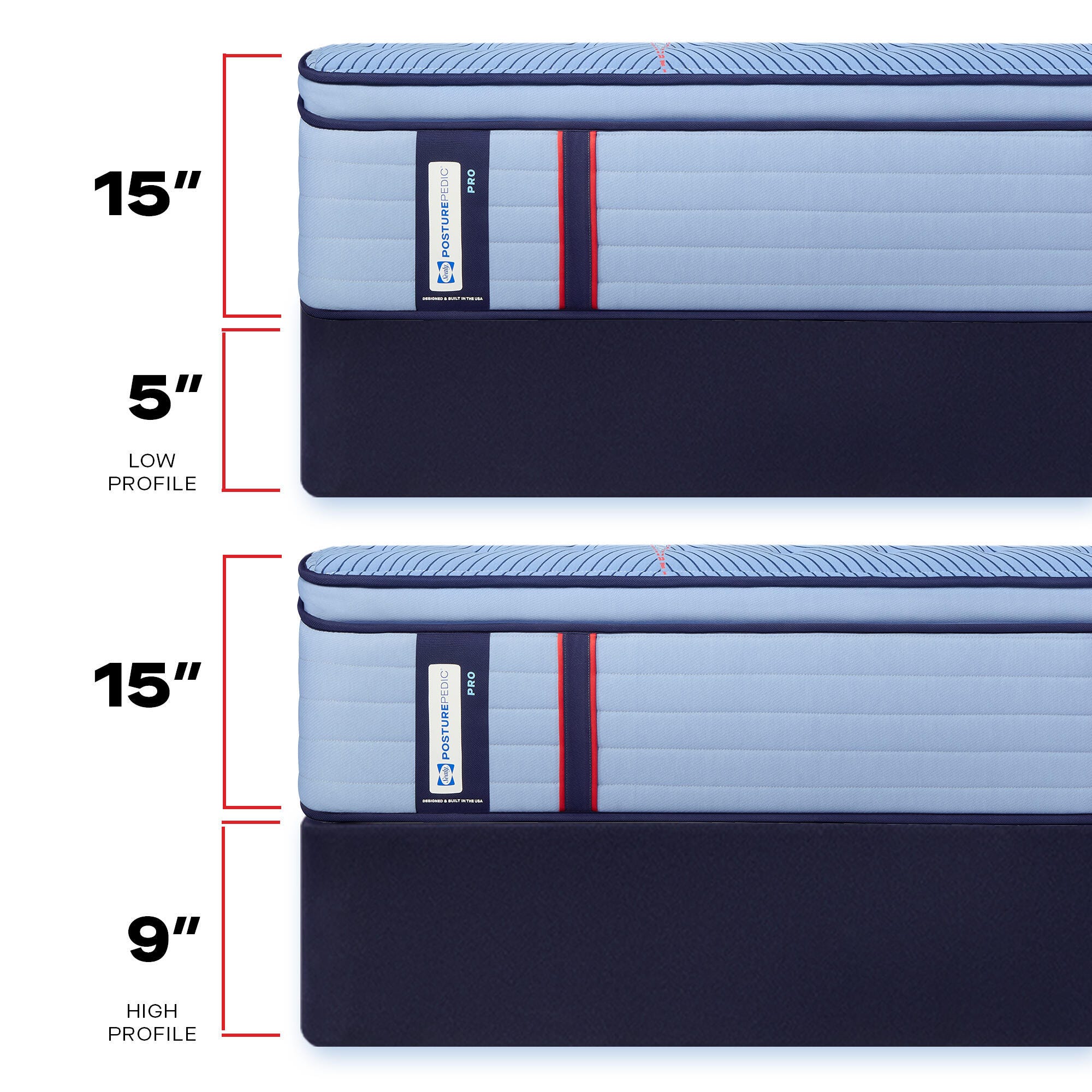 Sealy Posturepedic® Pro Golden Grove Medium Pillowtop Twin XL Mattress, Blue, large