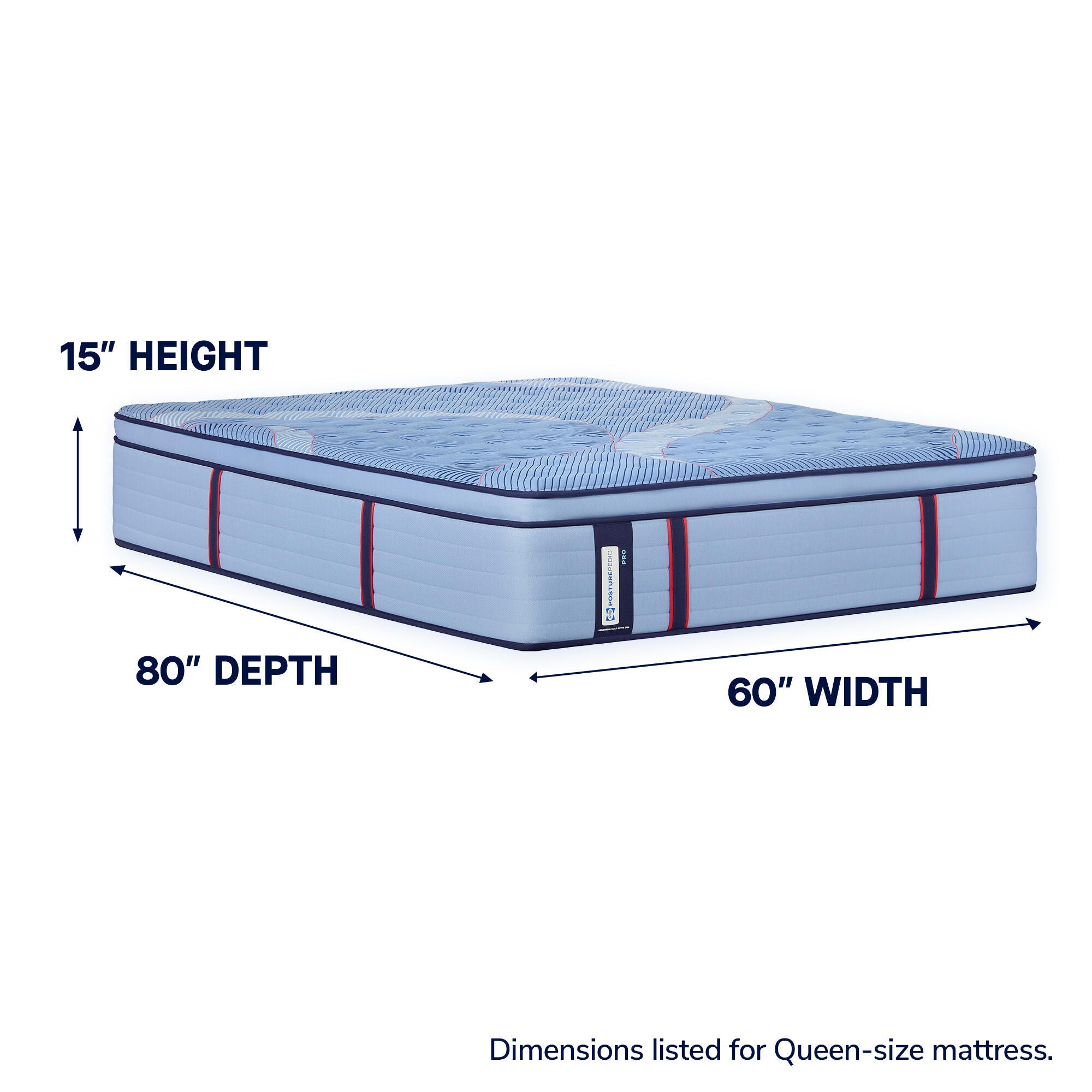 Sealy Posturepedic® Pro Golden Grove Medium Pillowtop Twin XL Mattress, Blue, large