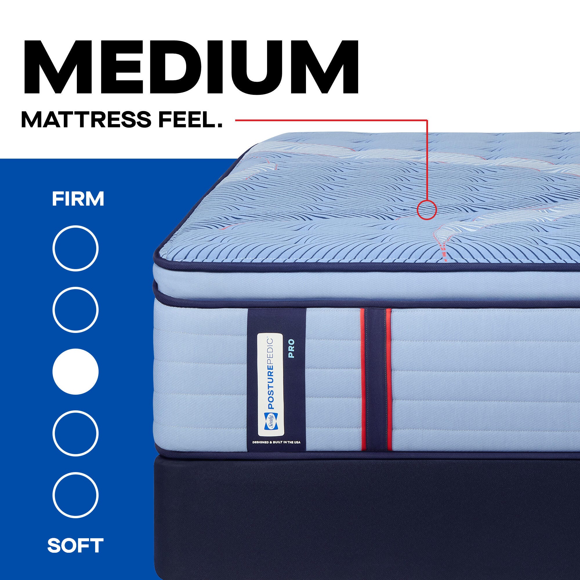 Sealy Posturepedic® Pro Golden Grove Medium Pillowtop Twin XL Mattress, Blue, large
