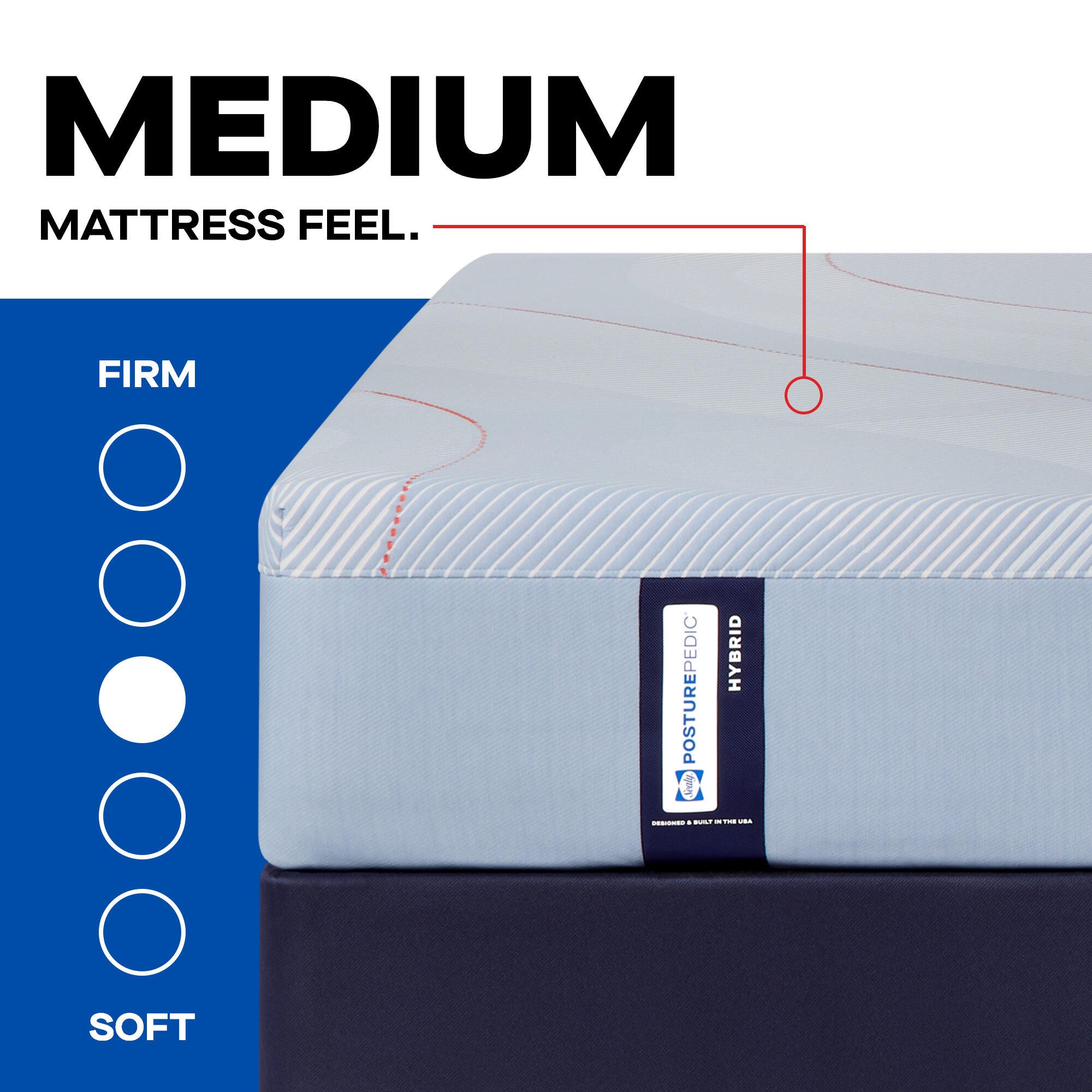 Sealy Posturepedic&reg; Cedar Knolls Hybrid Medium Queen Mattress