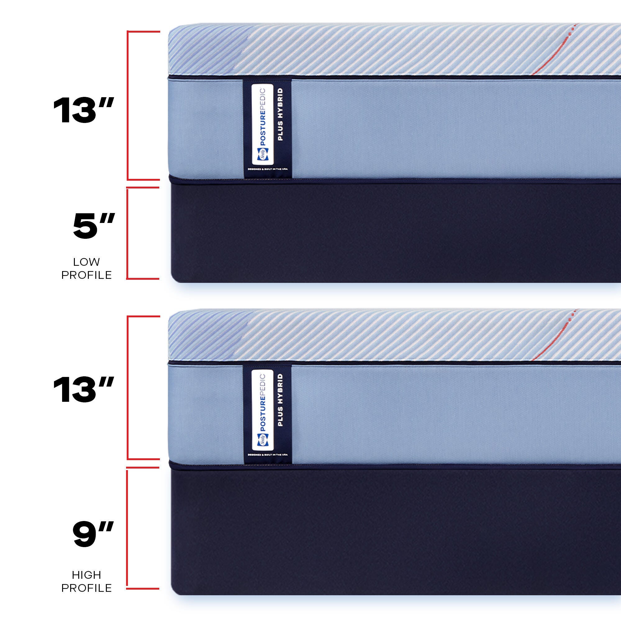 Sealy Posturepedic® Plus Ellie Lane Hybrid Medium Twin XL Mattress, Blue, large