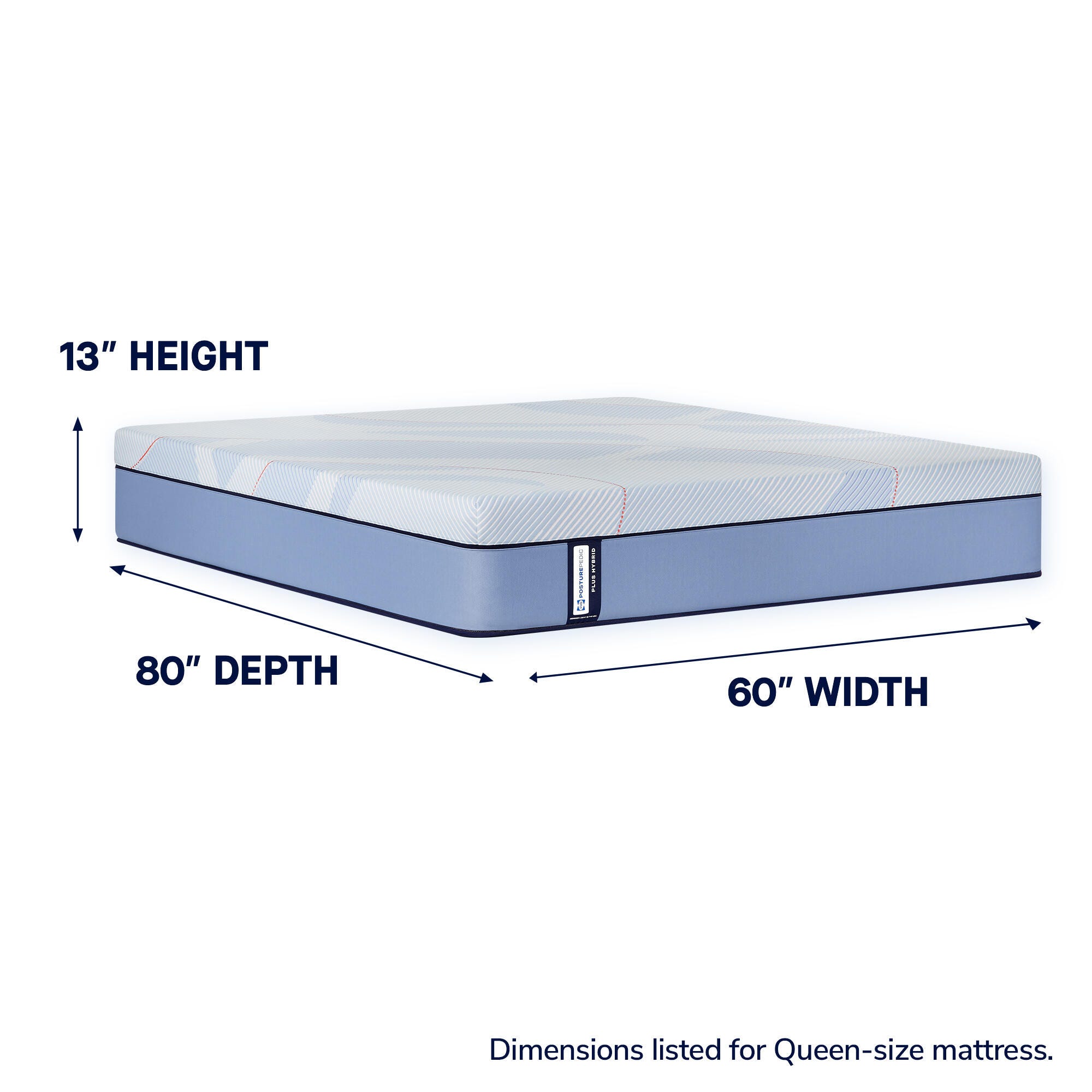 Sealy Posturepedic® Plus Ellie Lane Hybrid Medium Twin XL Mattress, Blue, large