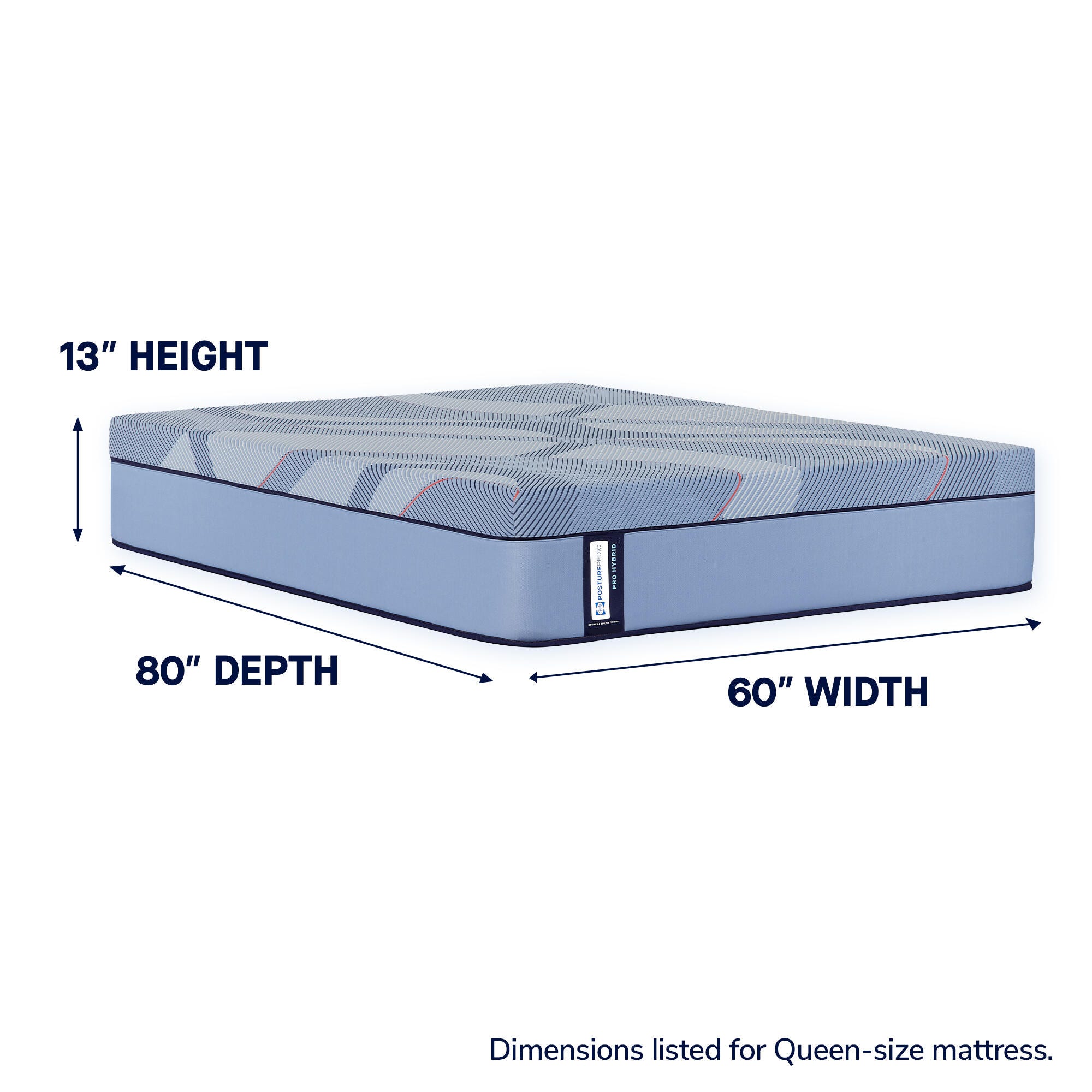 Sealy Posturepedic® Plus Golden Grove Hybrid Medium Twin XL Mattress, Blue, large