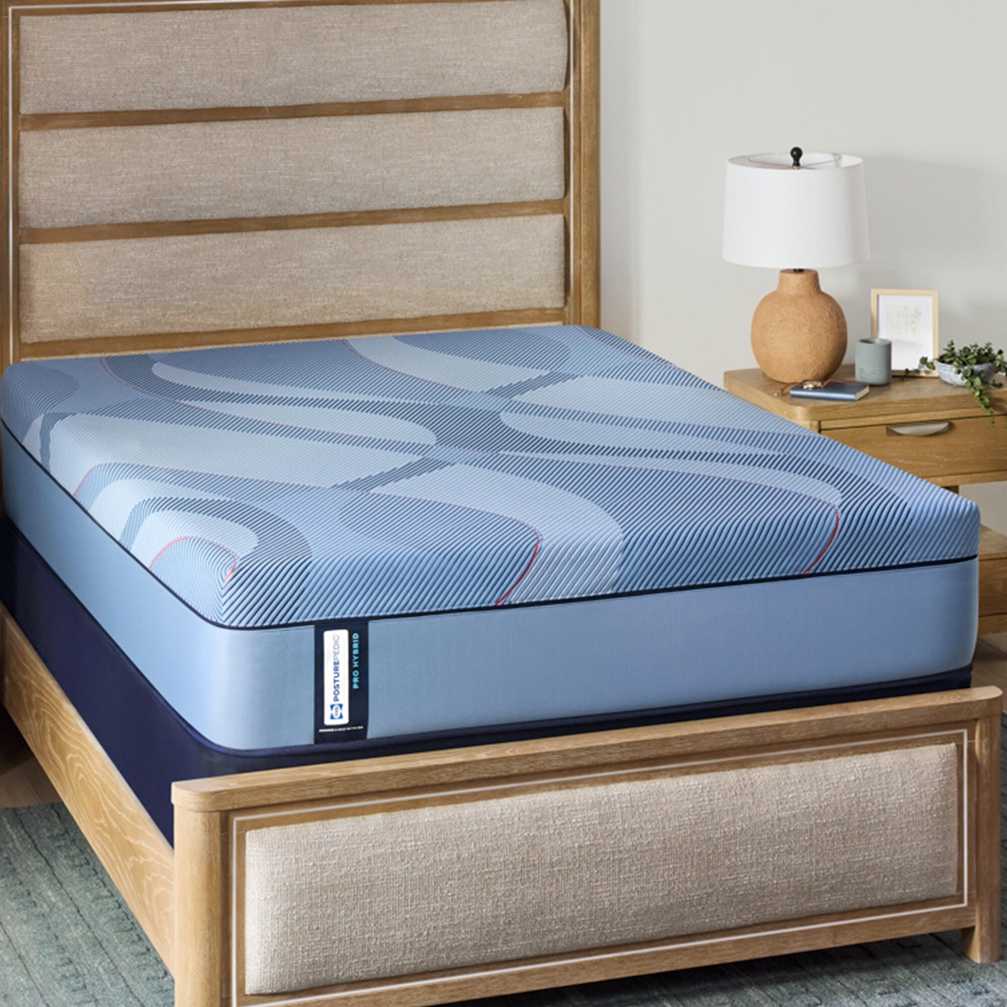 Sealy Posturepedic&reg; Plus Split California King Mattress, Blue, large