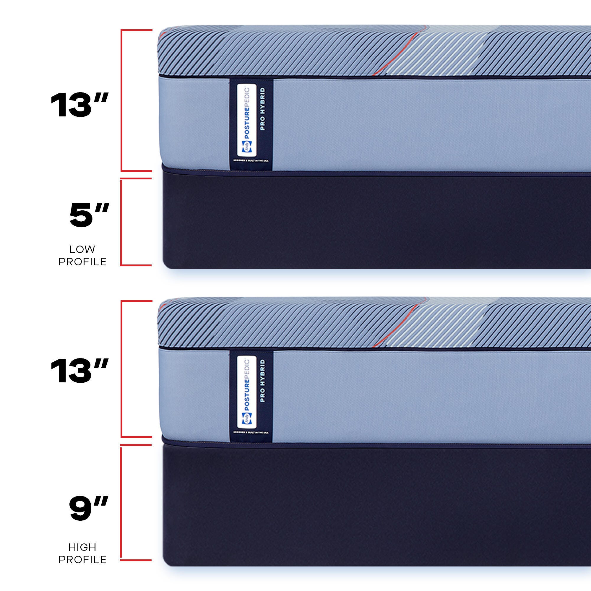Sealy Posturepedic® Plus Golden Grove Hybrid Medium King Mattress, Blue, large