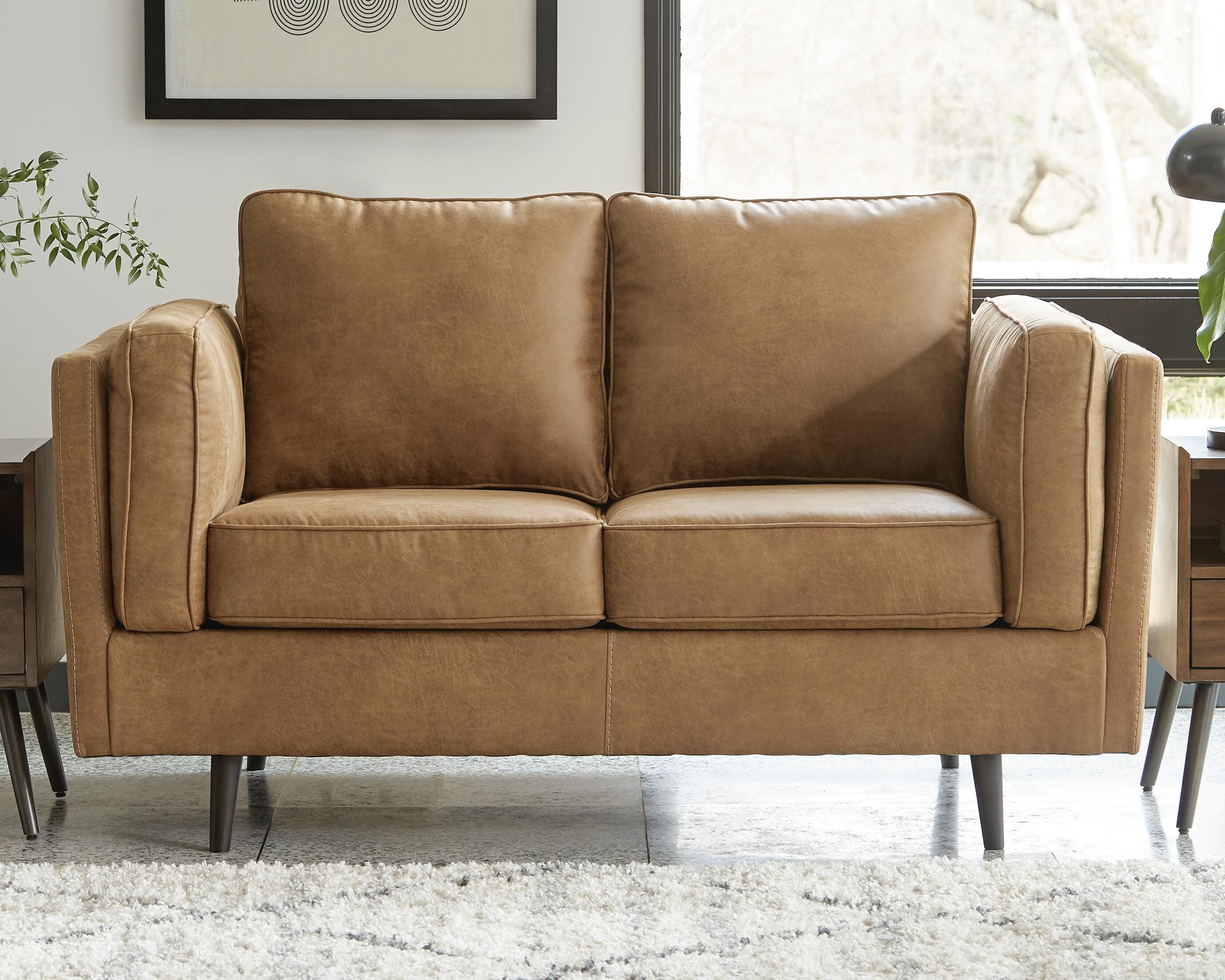 Maimz Loveseat, Caramel, large