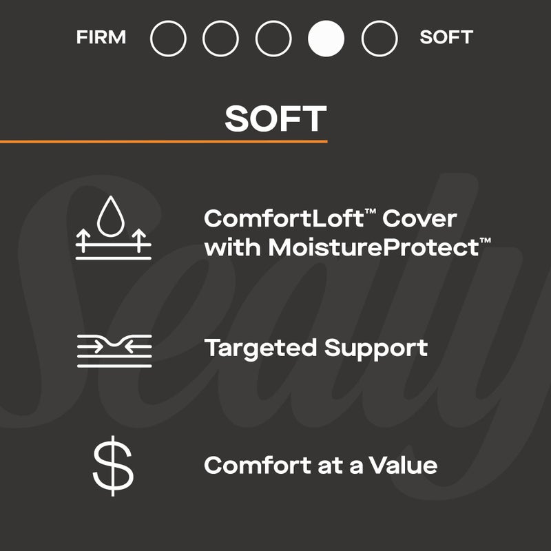 Sealy® Princeton II Soft King Mattress, Gray