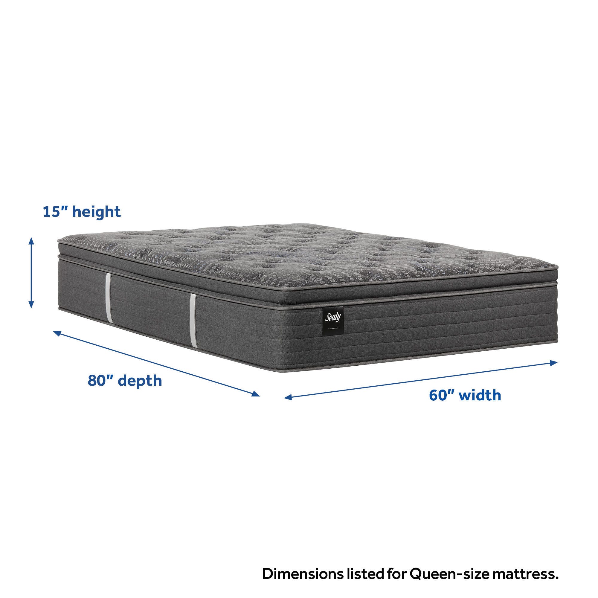 Sealy® Princeton II Soft Pillowtop  Twin XL Mattress, Gray, large