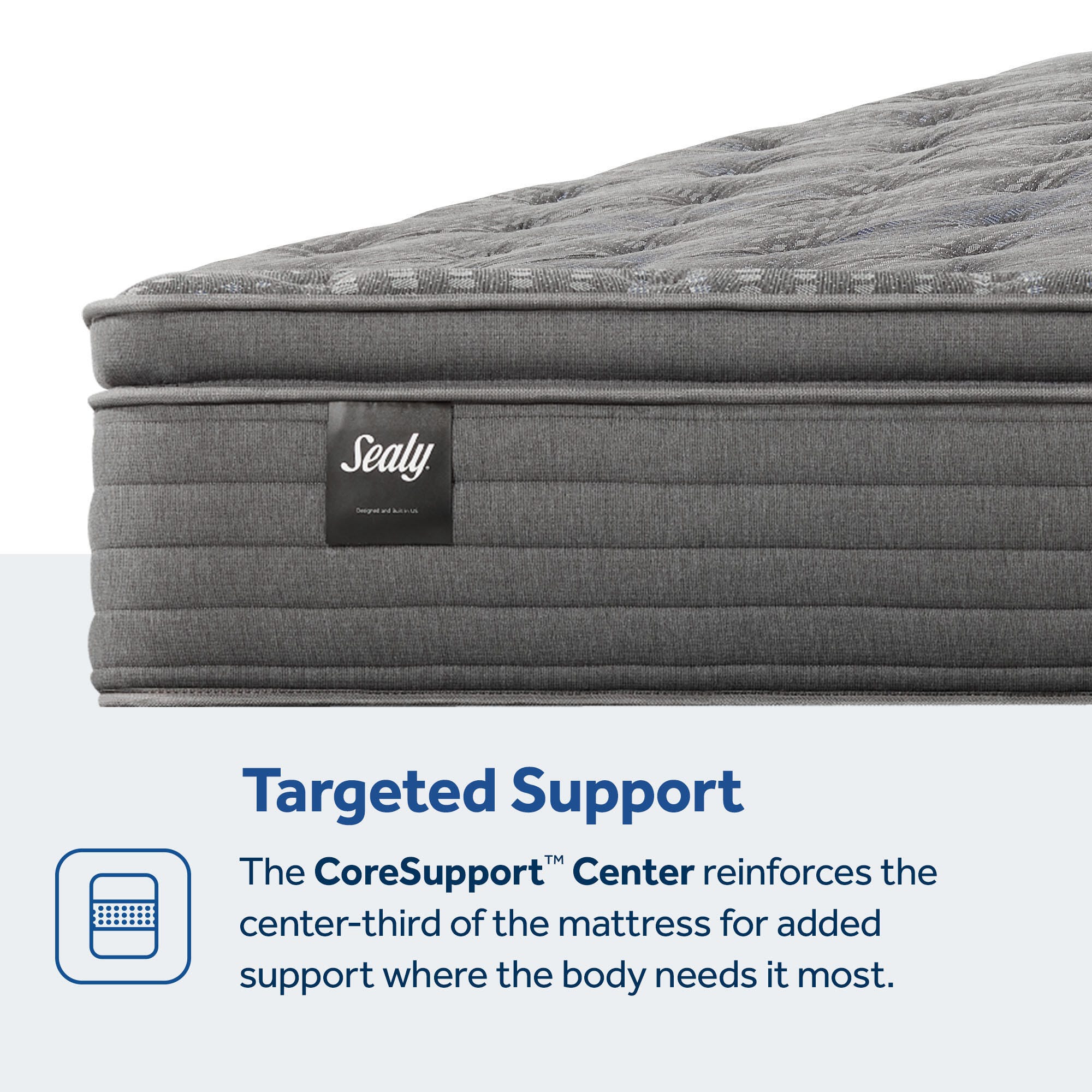 Sealy® Princeton II Soft Pillowtop California King Mattress, Gray, large