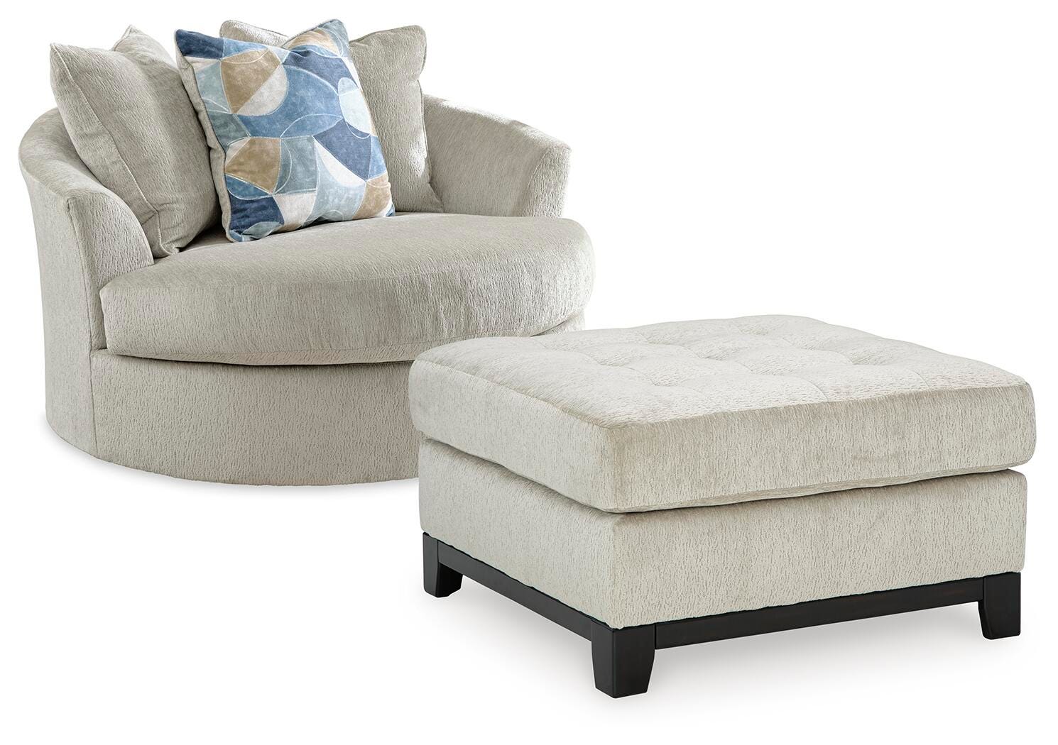 Maxon Place Sillón y otomana de gran tamaño - image 1