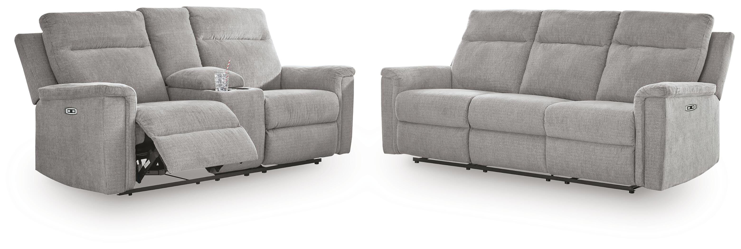 Barnsana Power Reclining Sofa and Loveseat - image 2