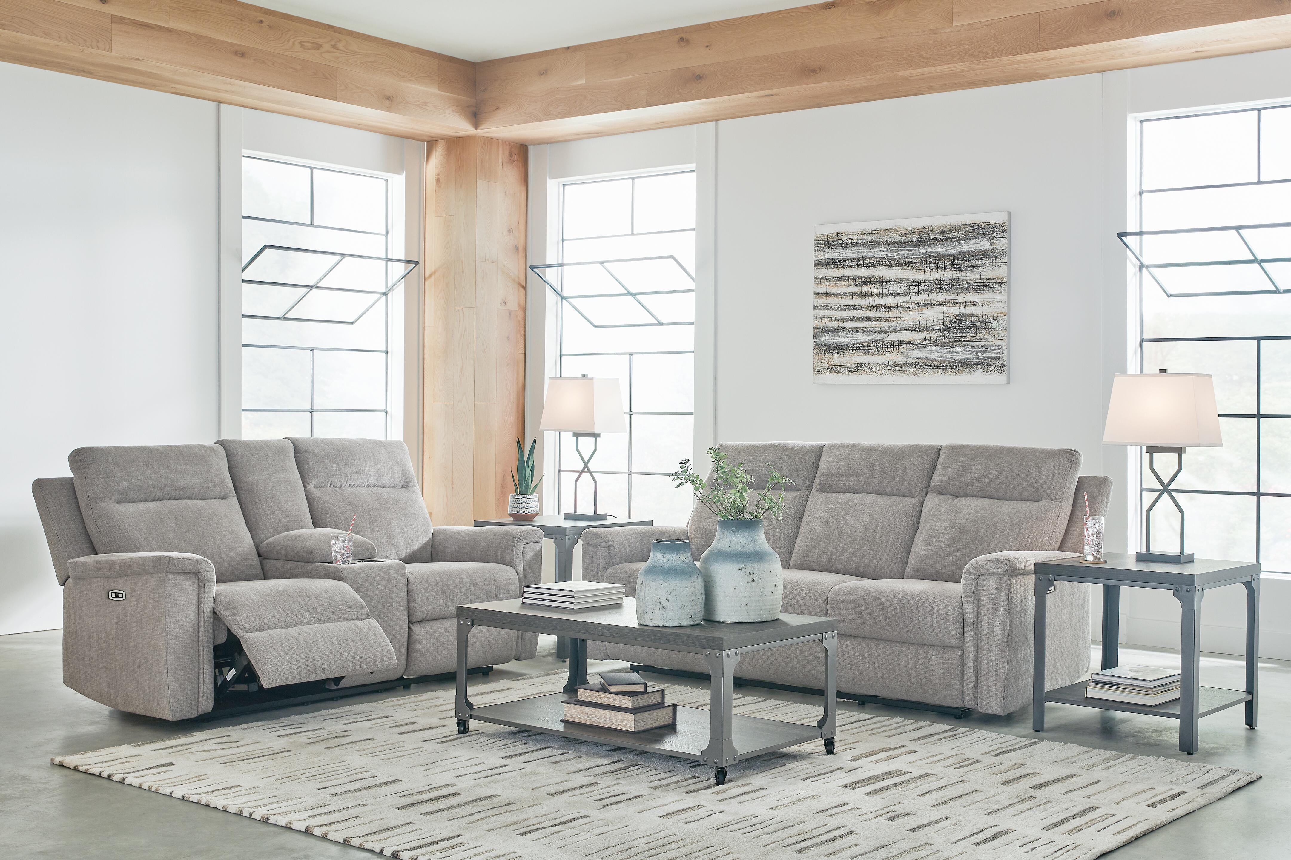 Barnsana Power Reclining Sofa and Loveseat - image 3