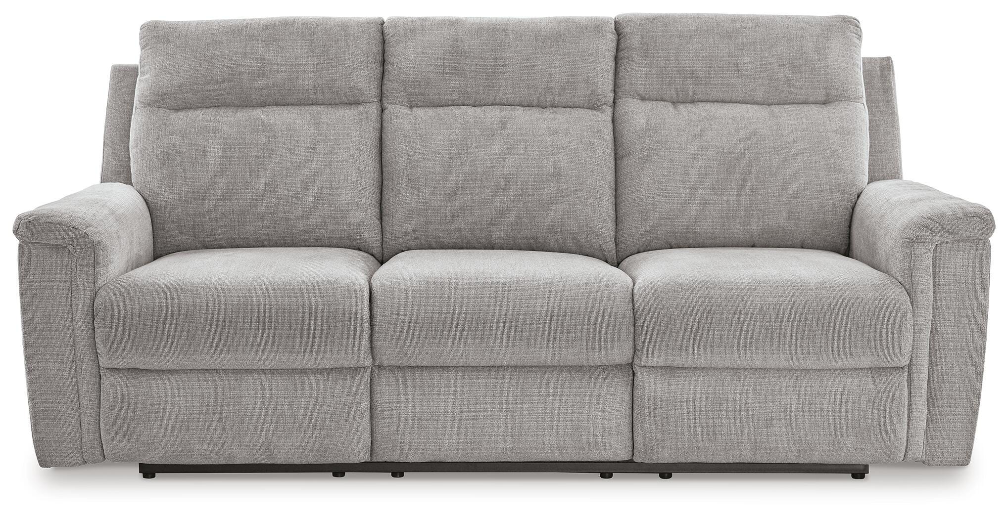Barnsana Power Reclining Sofa, Ash, large