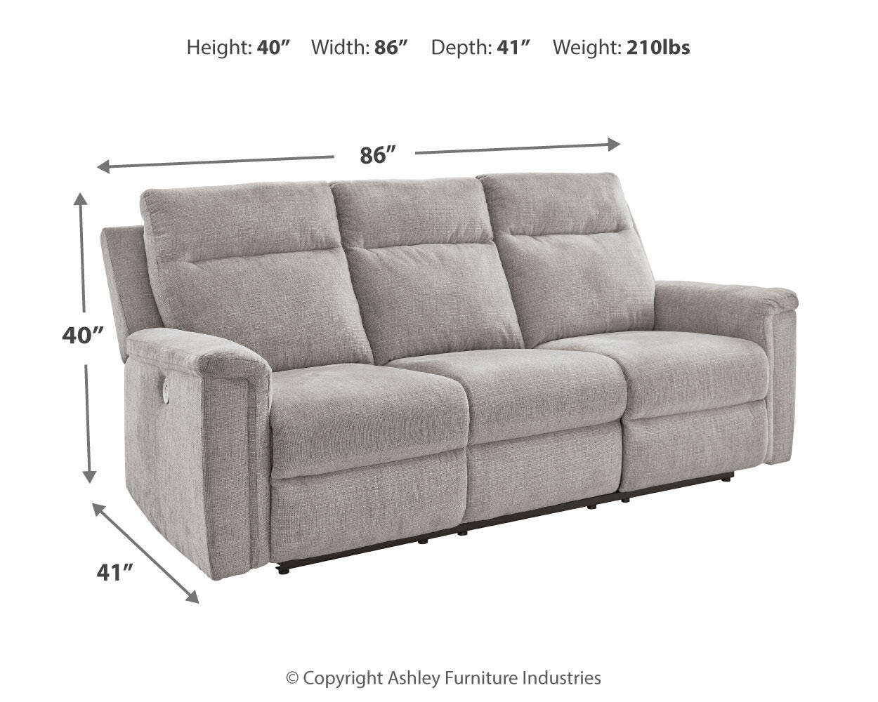 Barnsana Power Reclining Sofa - image 4