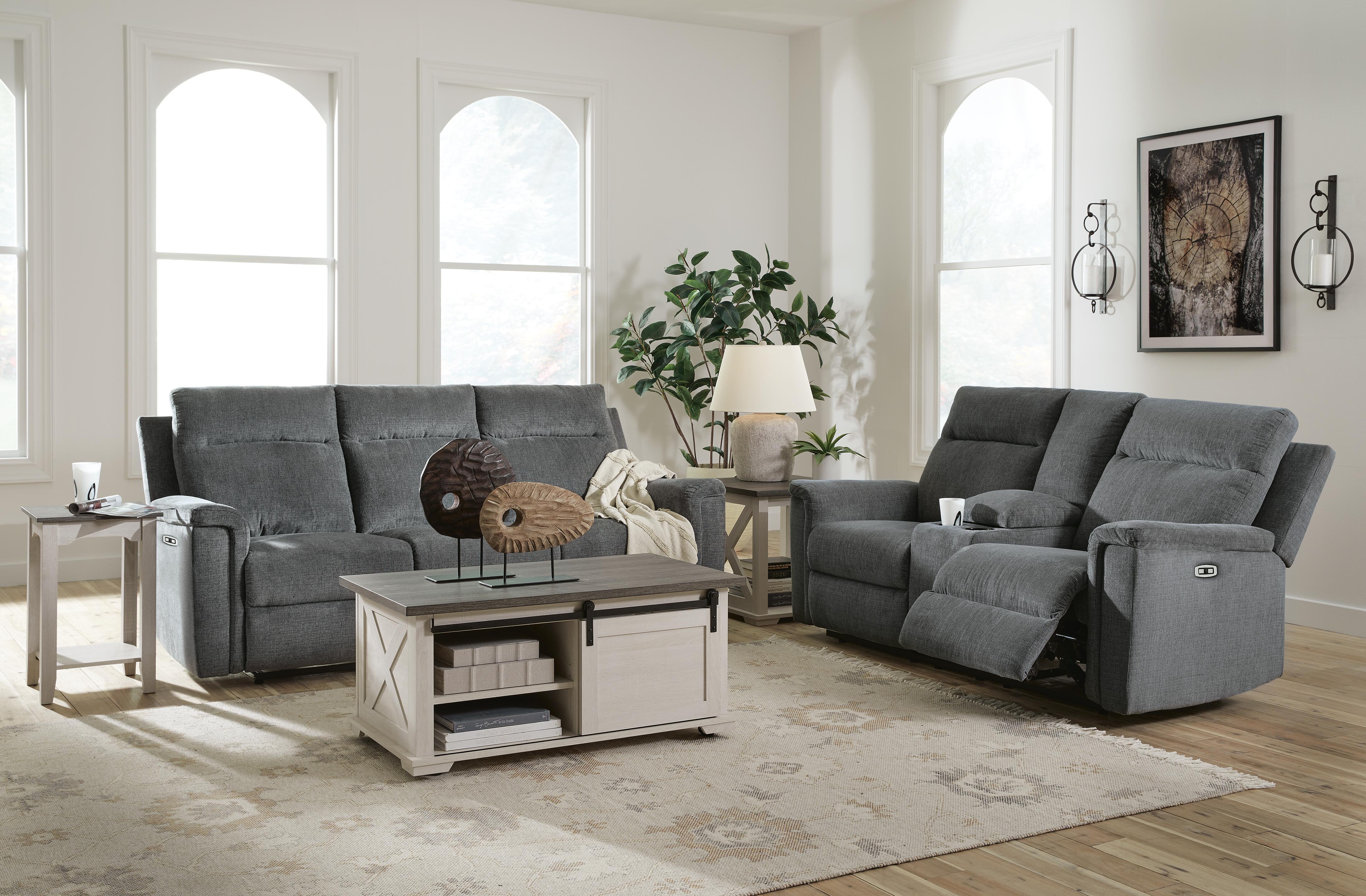 Barnsana Power Reclining Sofa and Loveseat - image 3