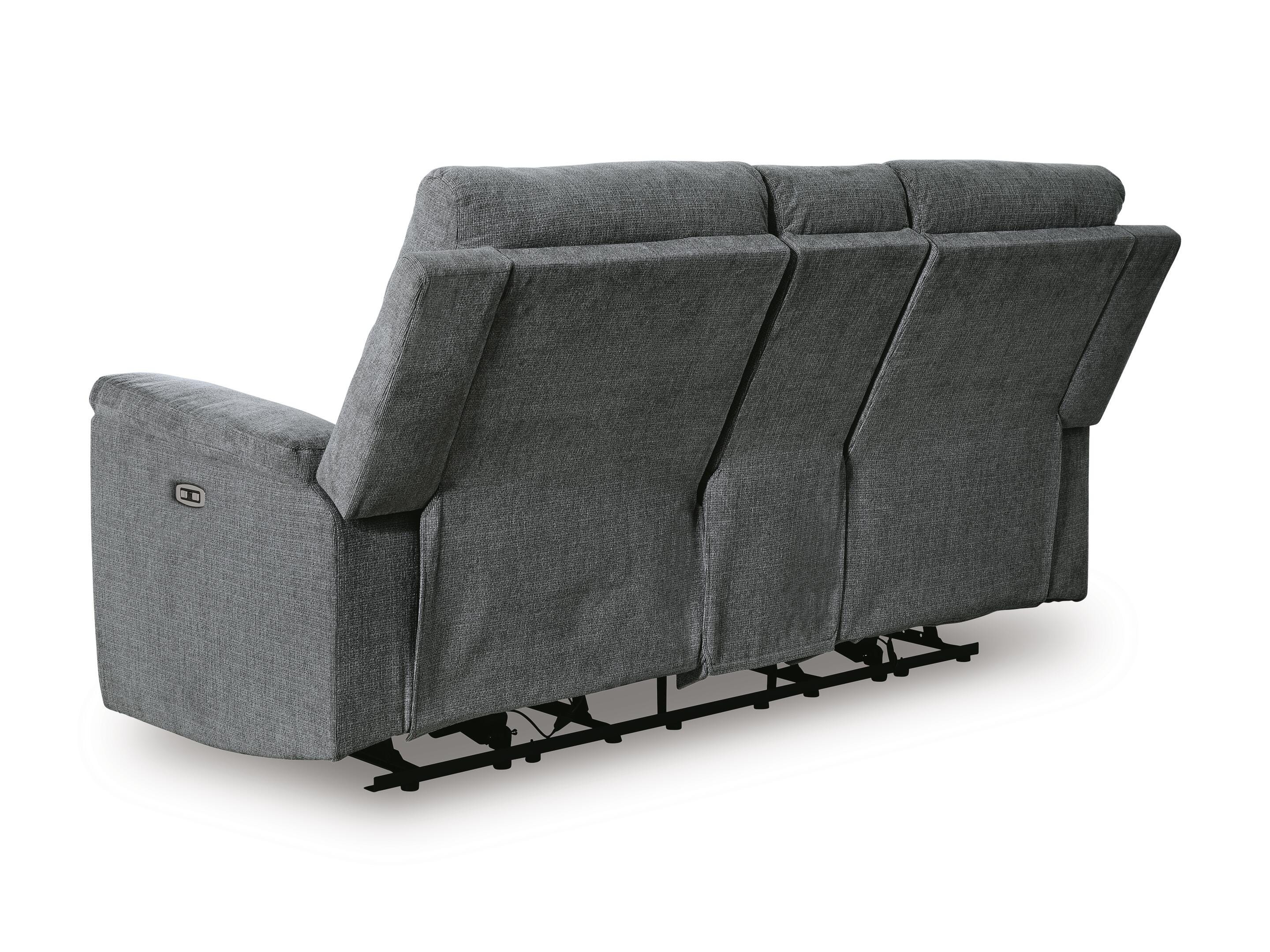Barnsana Power Reclining Loveseat with Console - image 7